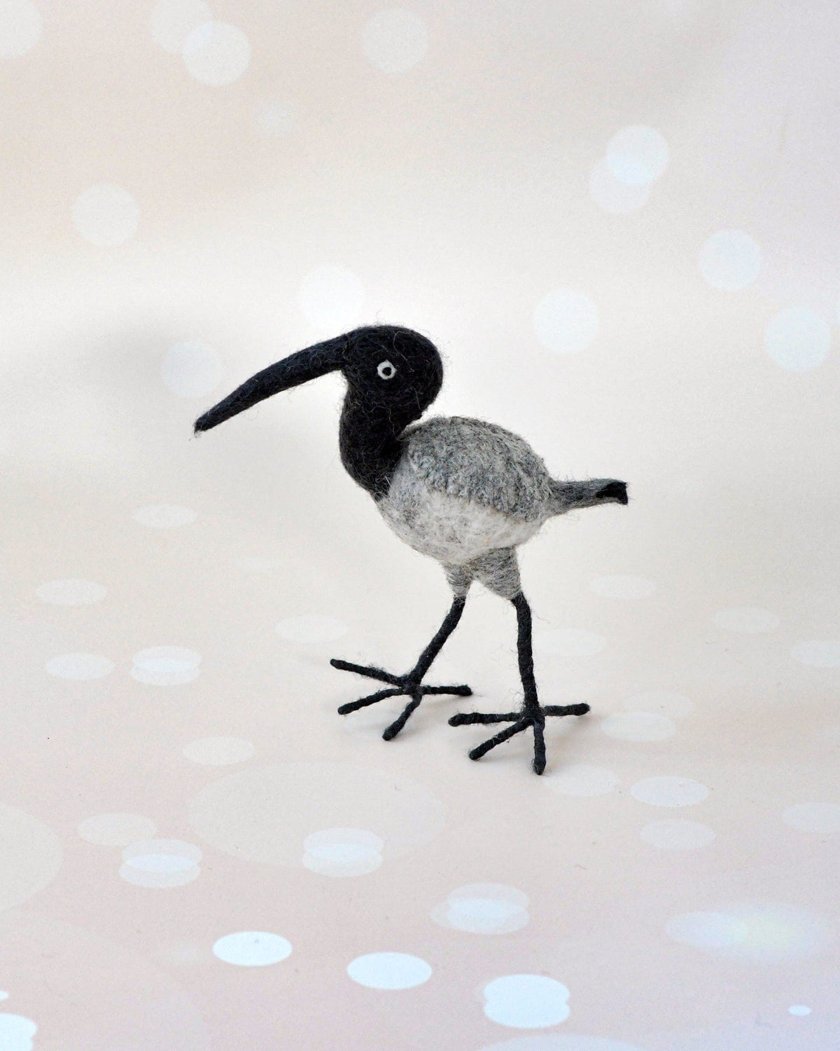 Felt Bin Chicken (Australian White Ibis) Toy