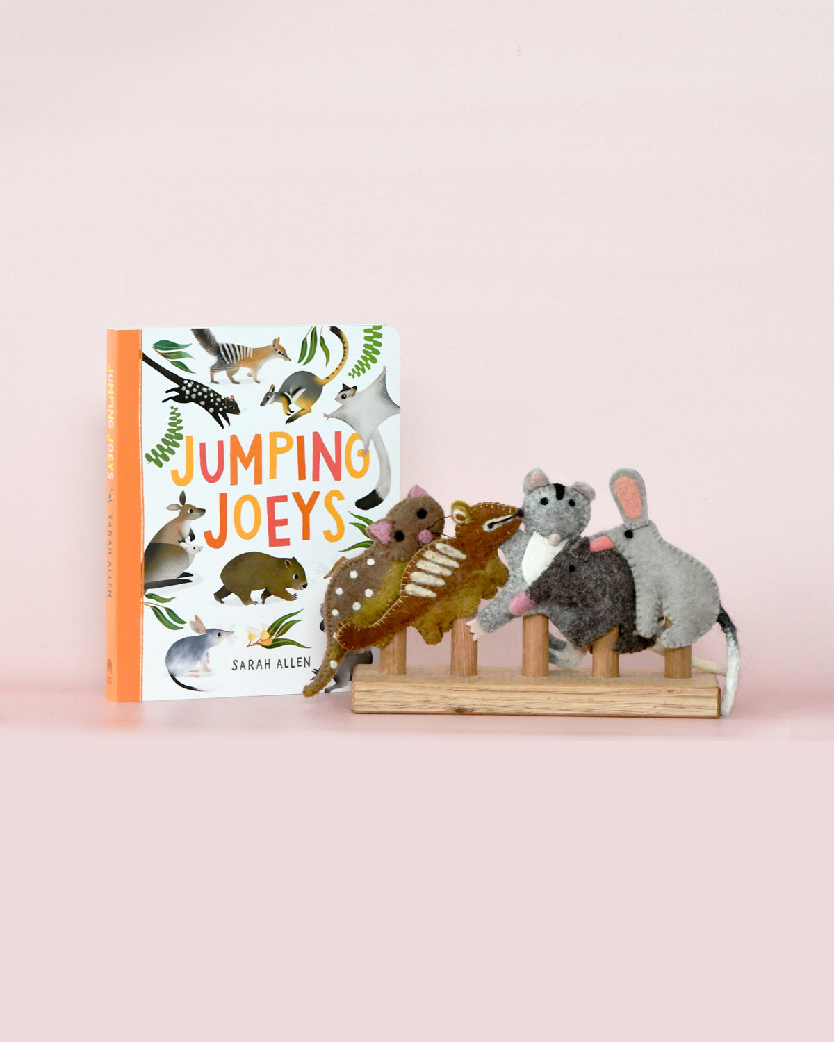 Jumping Joeys Finger Puppets and Book Set by Sarah Allen