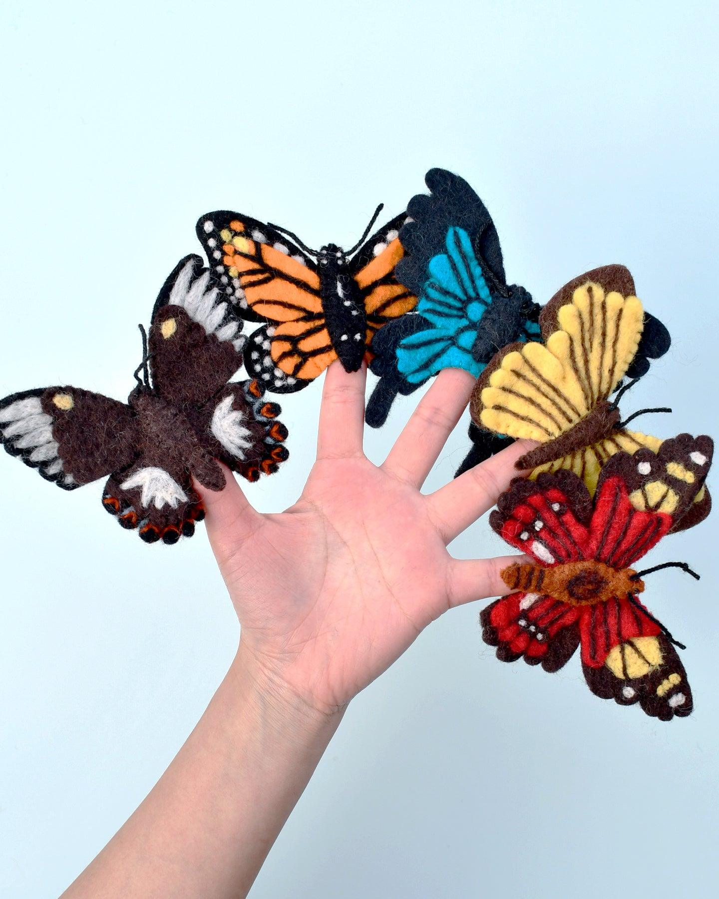 Butterflies Finger Puppet Set - Tara Treasures