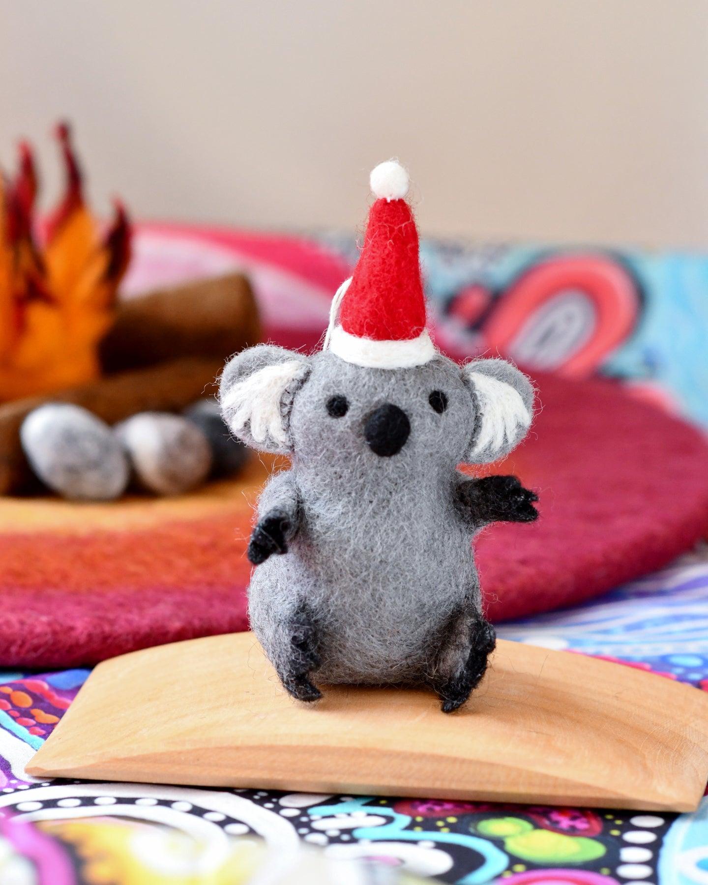 Felt Australian Koala Christmas Ornament - Tara Treasures