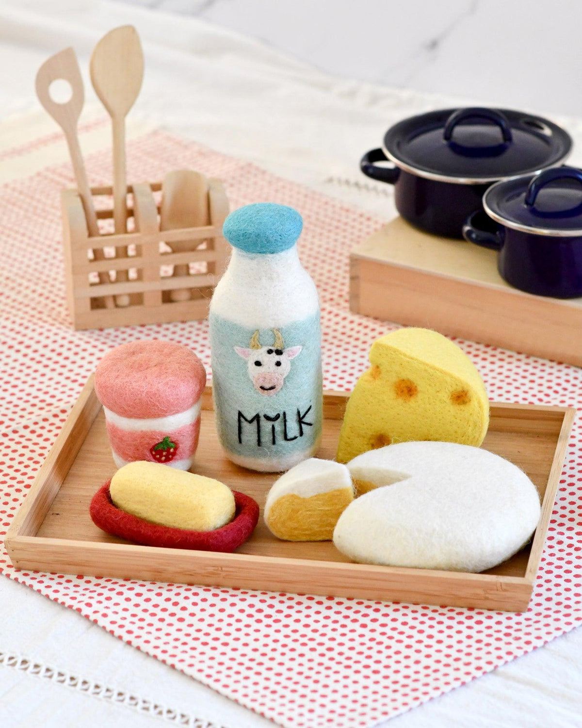 Felt Food Groups Play Food - Dairy - Tara Treasures