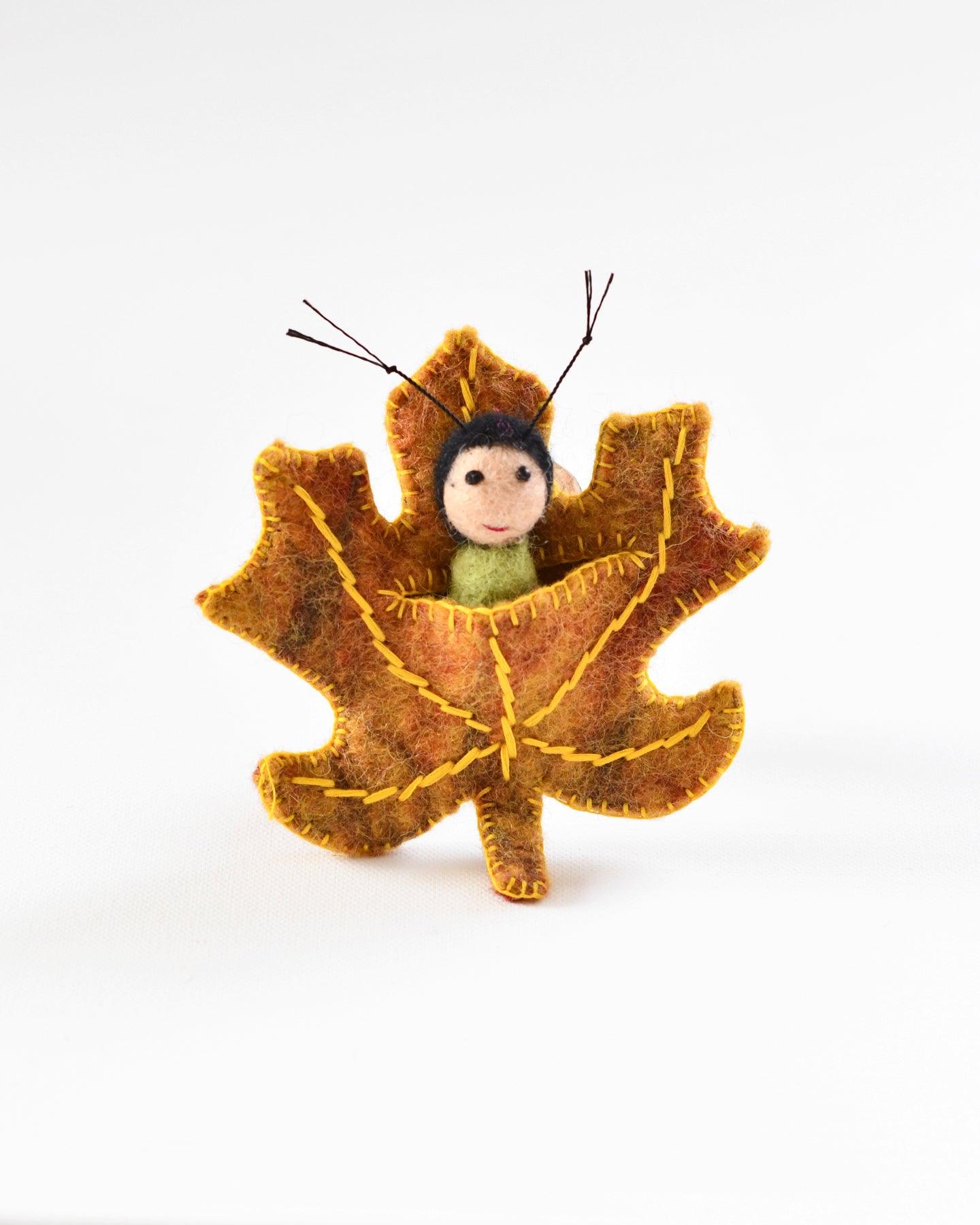 Felt Maple Leaf Baby - Tara Treasures