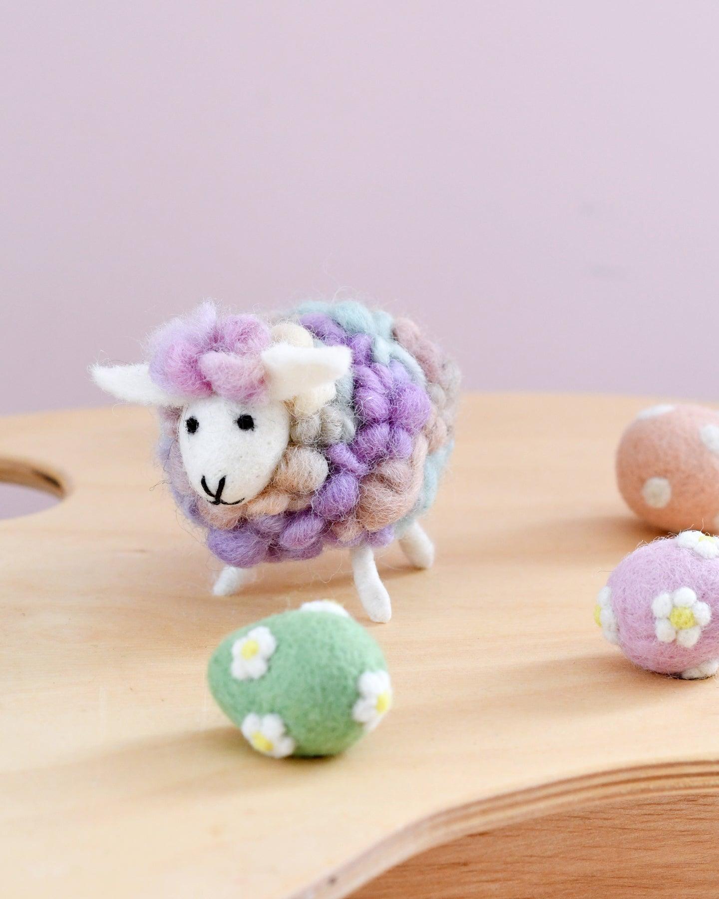 Felt Pastel Sheep Toy - Tara Treasures