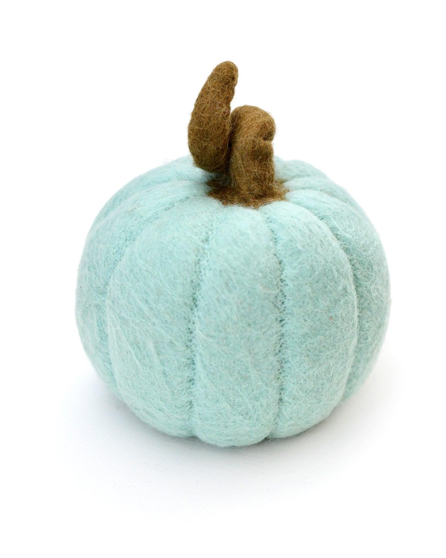 Felt Baby Blue Pumpkin - Tara Treasures