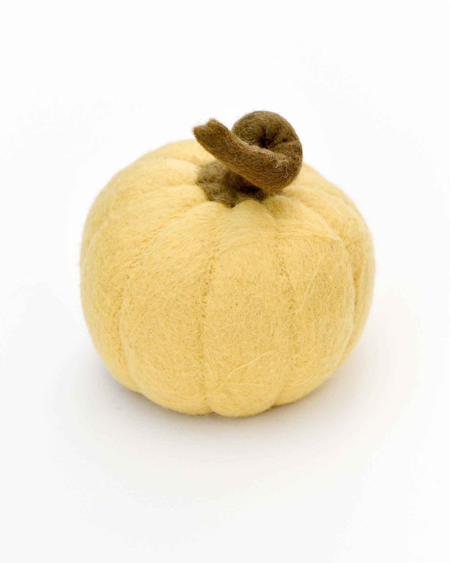 Felt Mellow Yellow Pumpkin - Tara Treasures