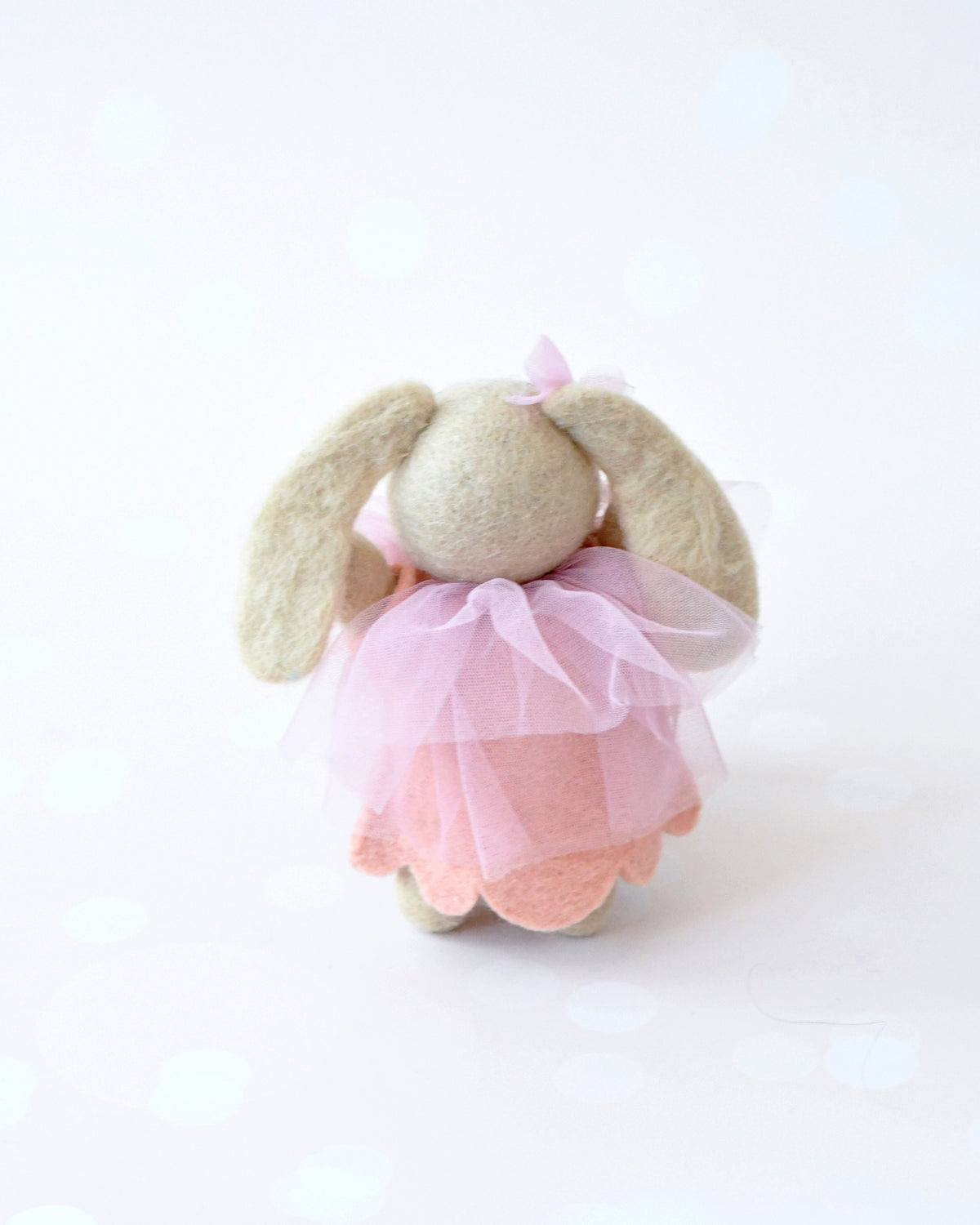 Adorable Rabbit Felt Doll with Pink Tutu Dress – Tara Treasures