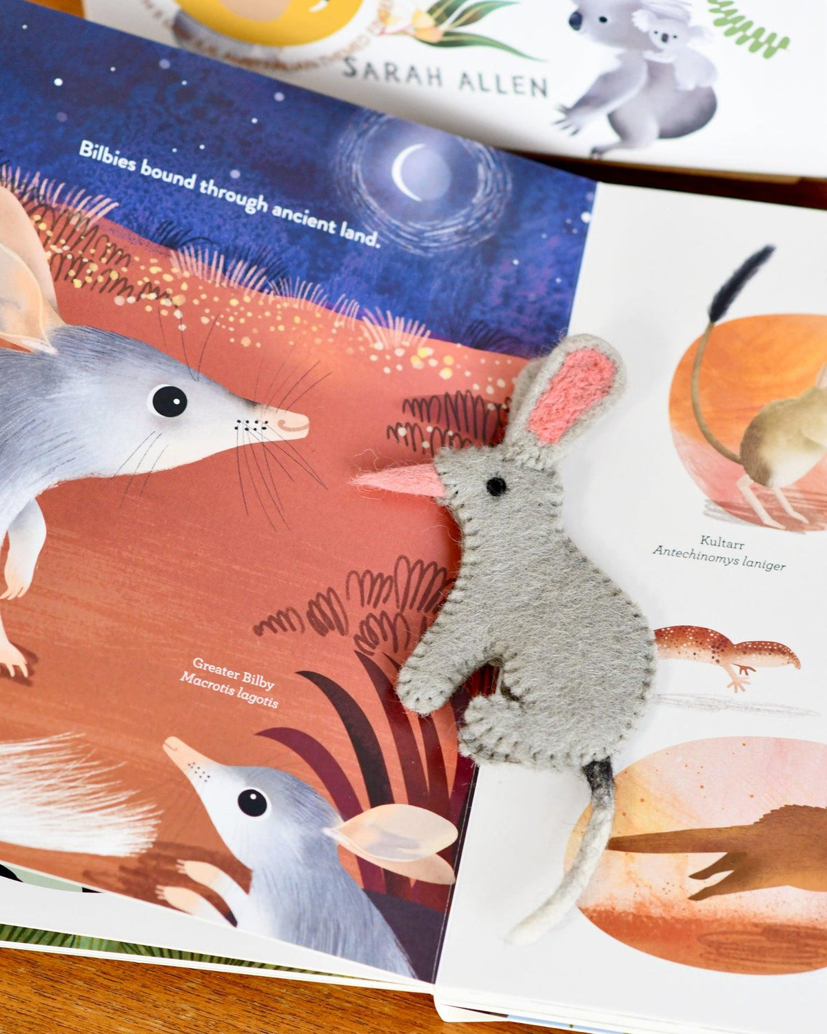 Jumping Joeys Finger Puppets and Book Set by Sarah Allen - Tara Treasures