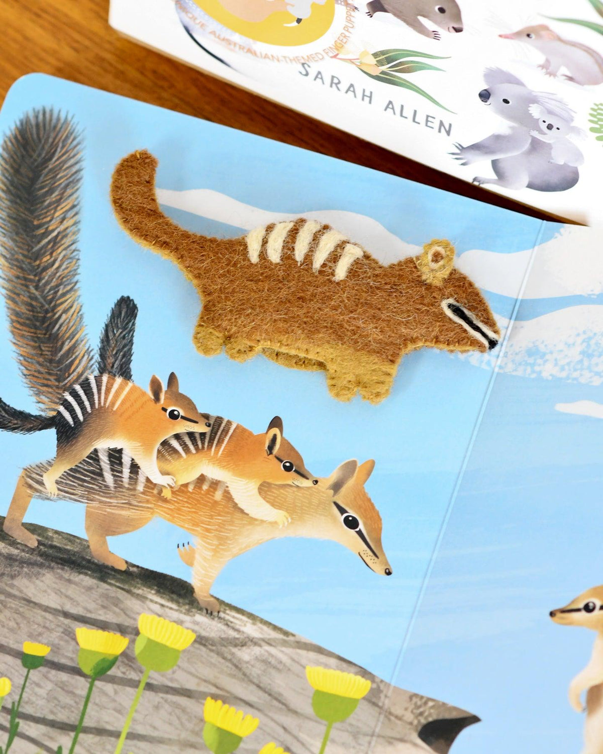 Jumping Joeys Finger Puppets and Book Set by Sarah Allen - Tara Treasures