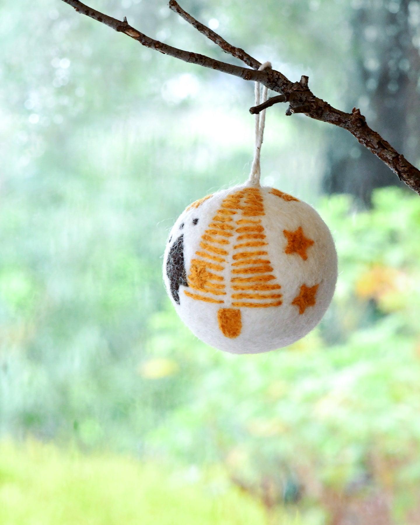 Felt Christmas Bauble Ornament - Christmas Tree - Tara Treasures