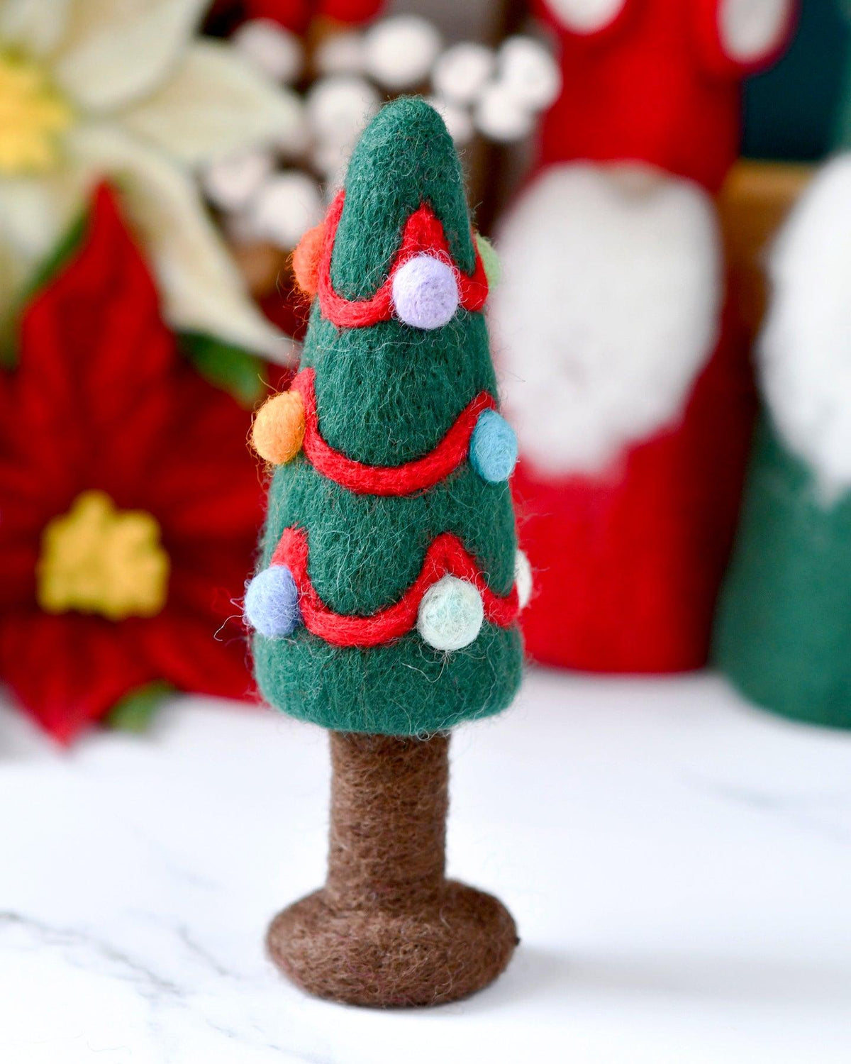 Felt Christmas Tree with Colourful Dots – Tara Treasures