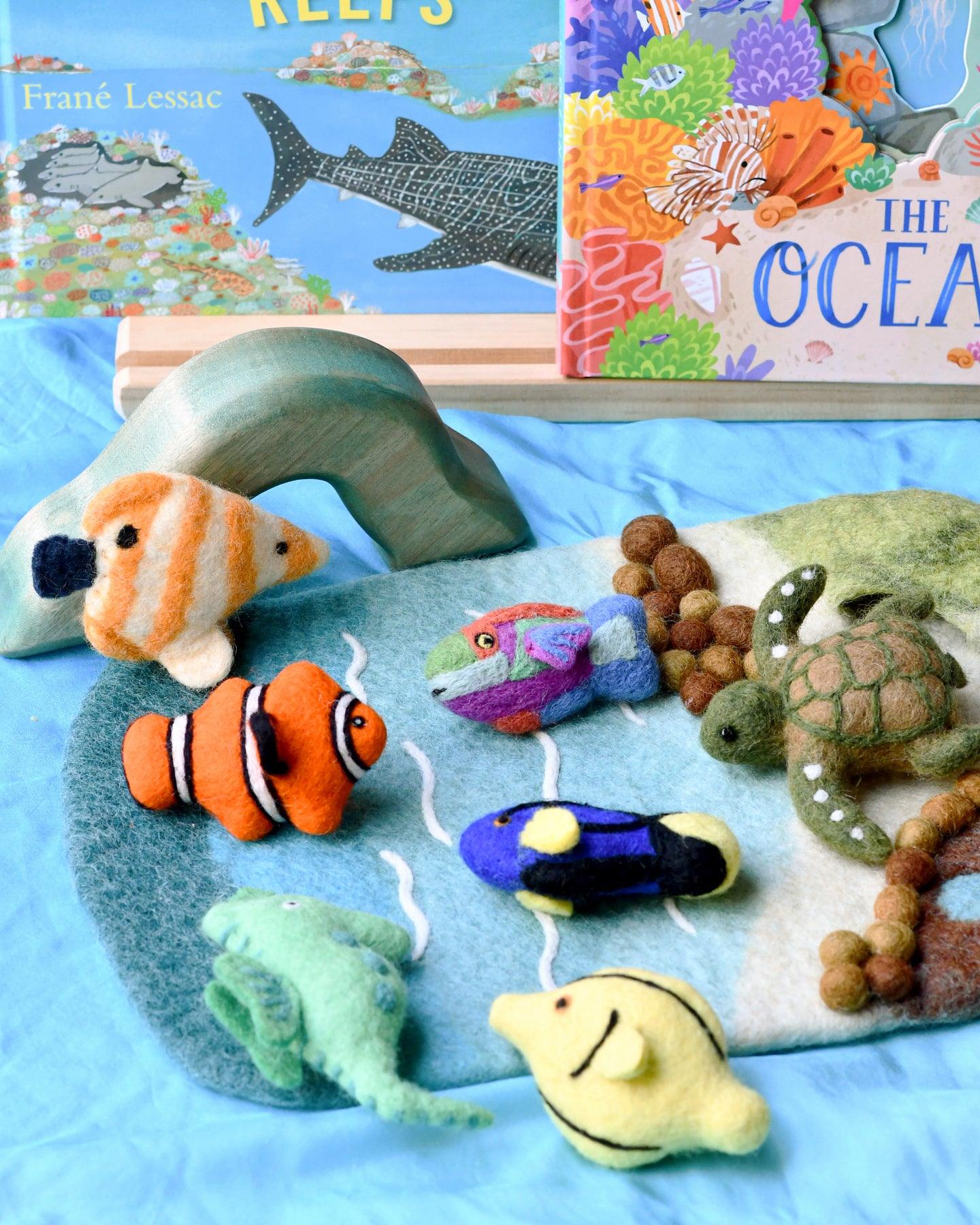 Felt Coral Reef Fish Toys Set - Tara Treasures