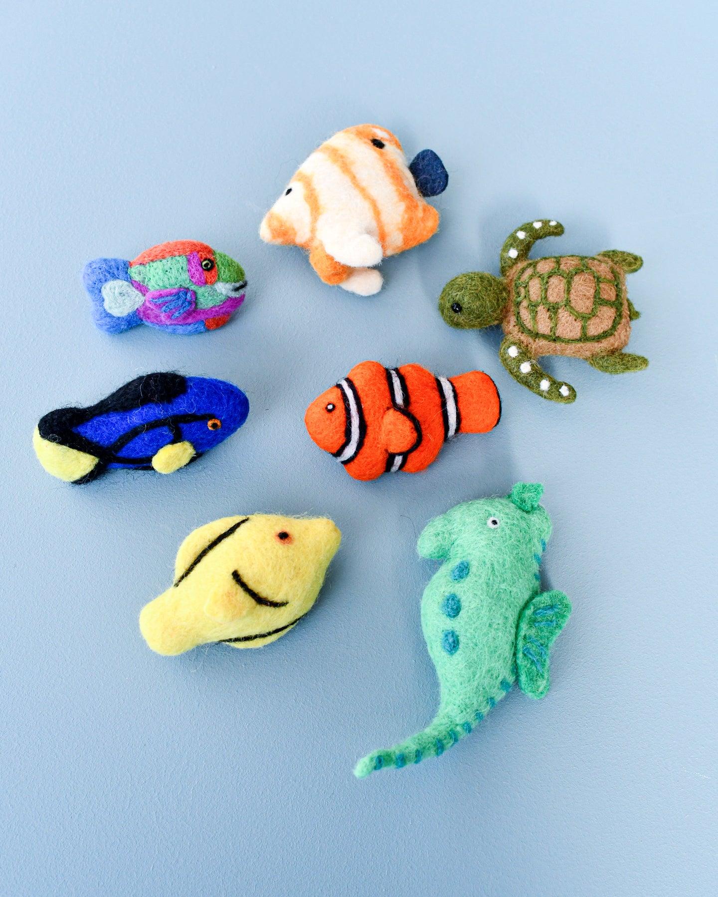 Felt Coral Reef Fish Toys Set - Tara Treasures
