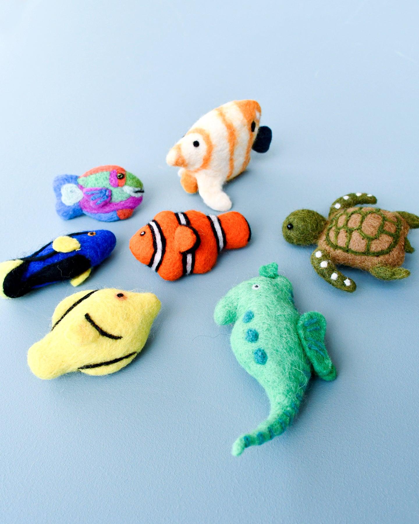 Felt Coral Reef Fish Toys Set - Tara Treasures