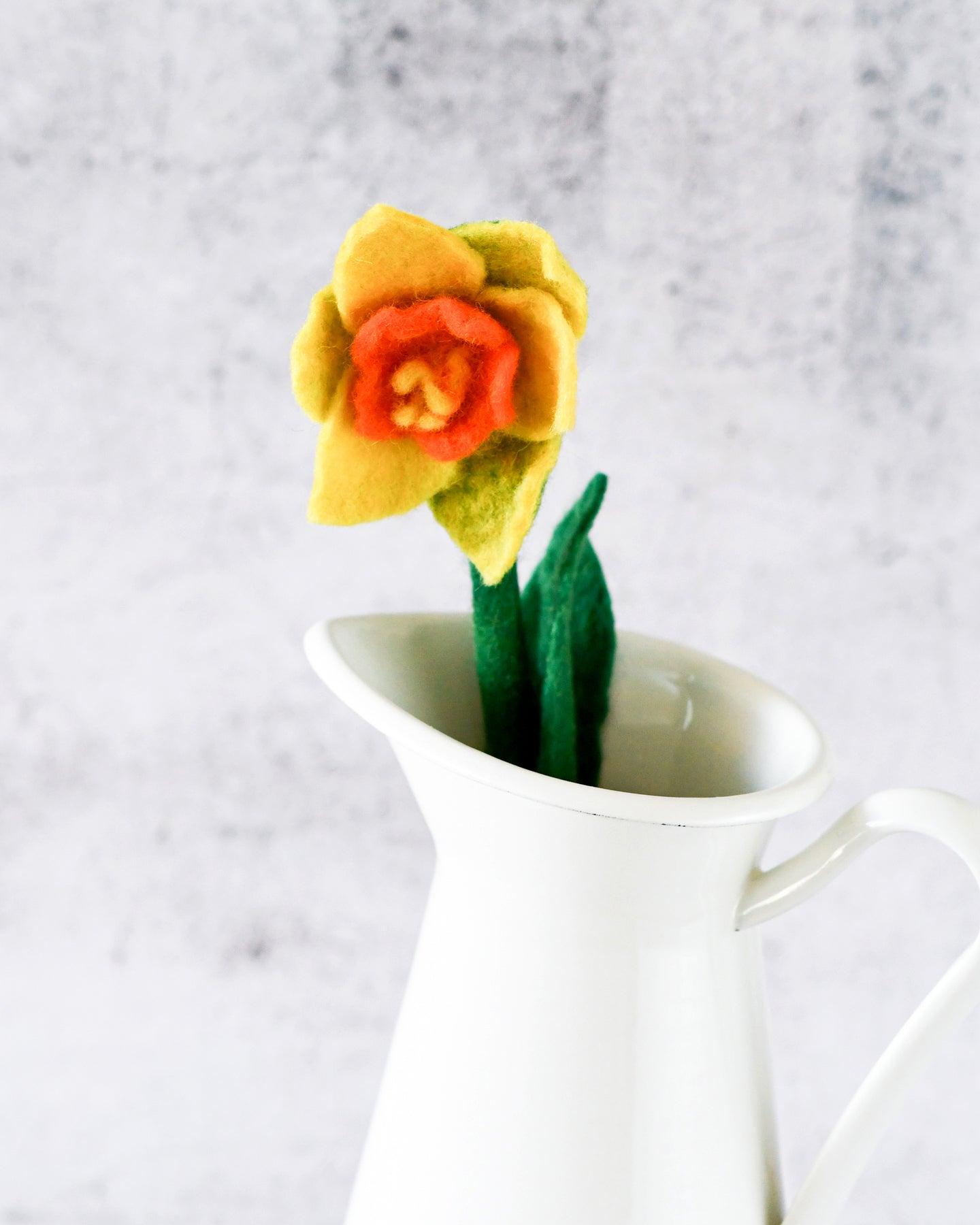Felt Daffodil Flower - Tara Treasures