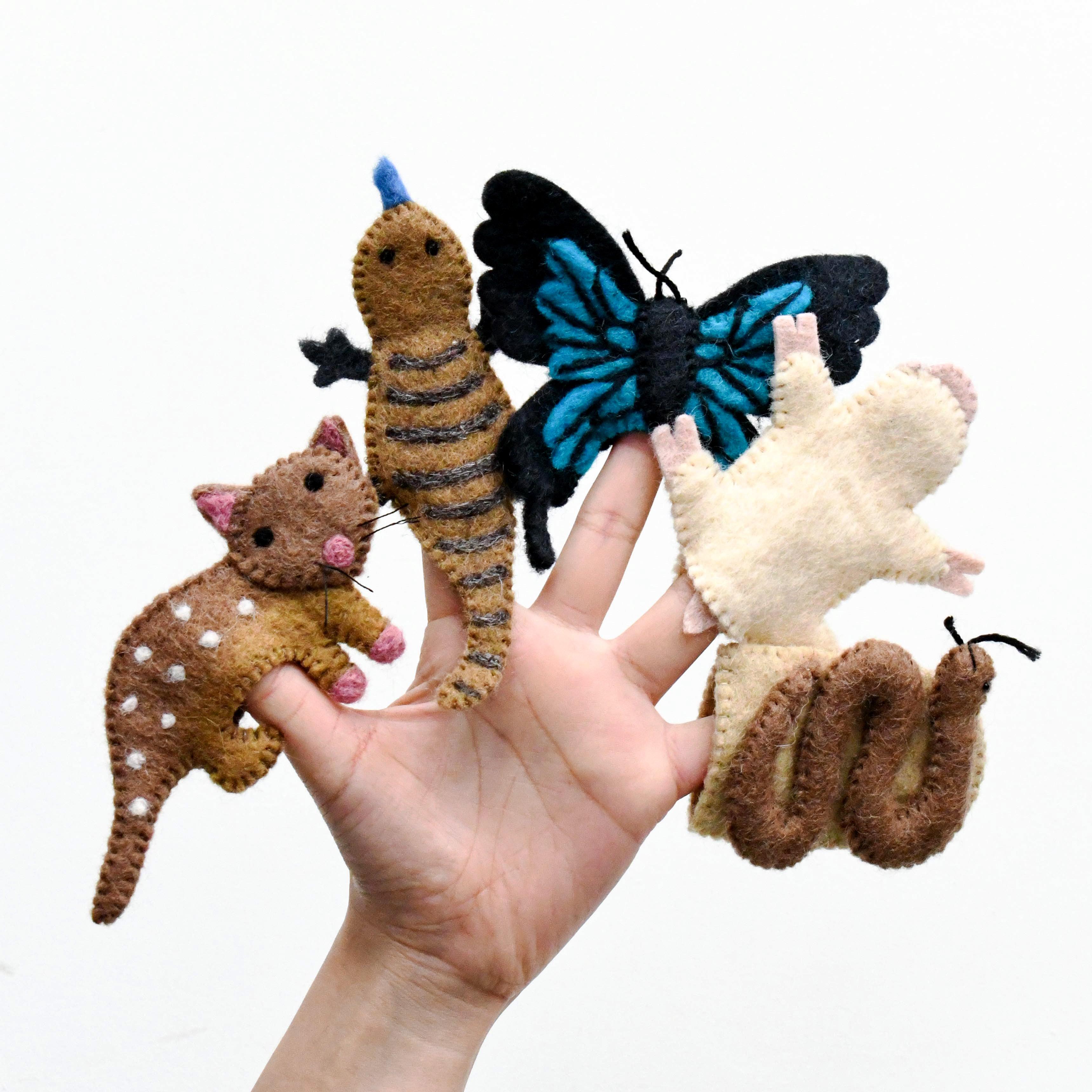 Australian Animals F, Finger Puppet Set - Tara Treasures