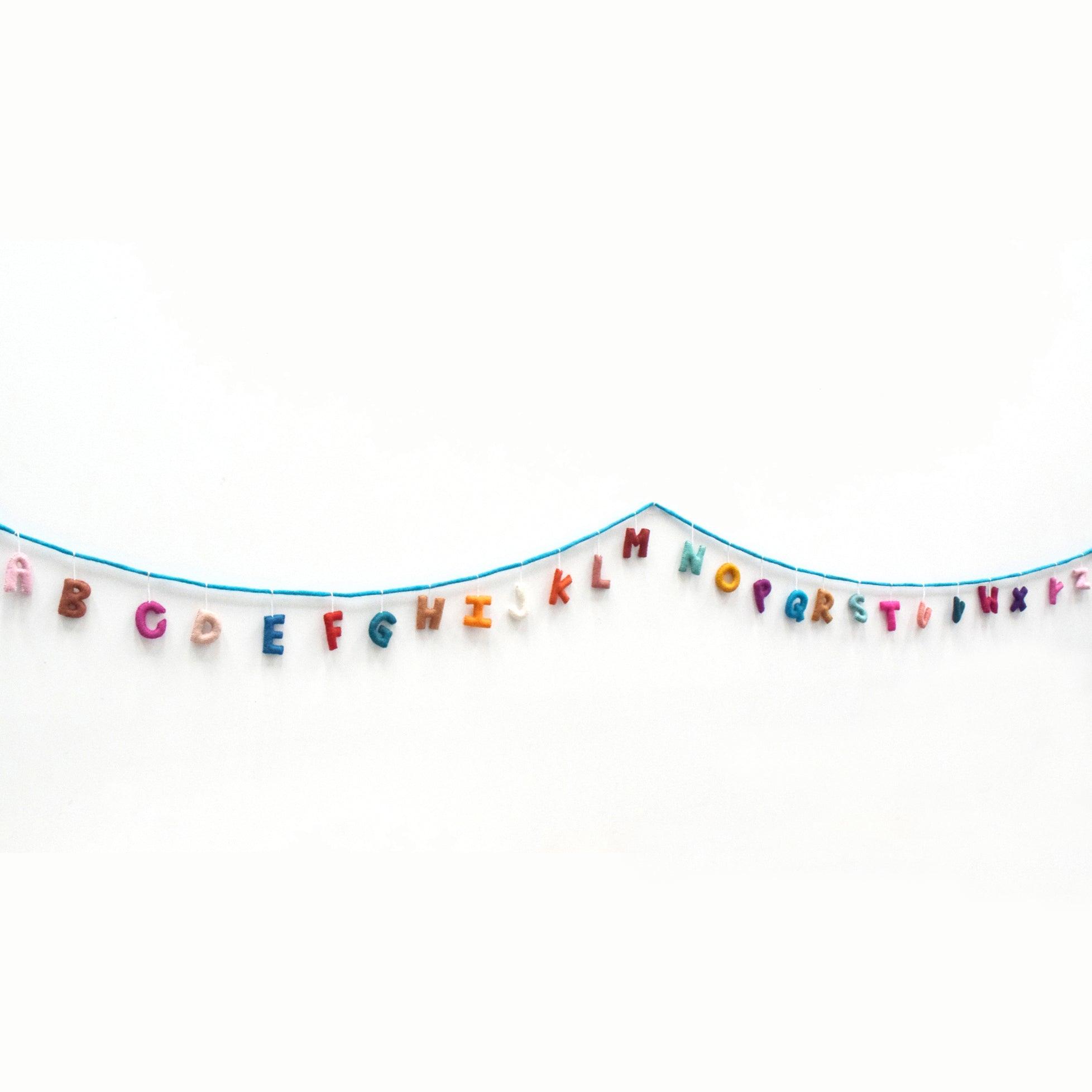Alphabet Garland A to Z - Colourful - Tara Treasures