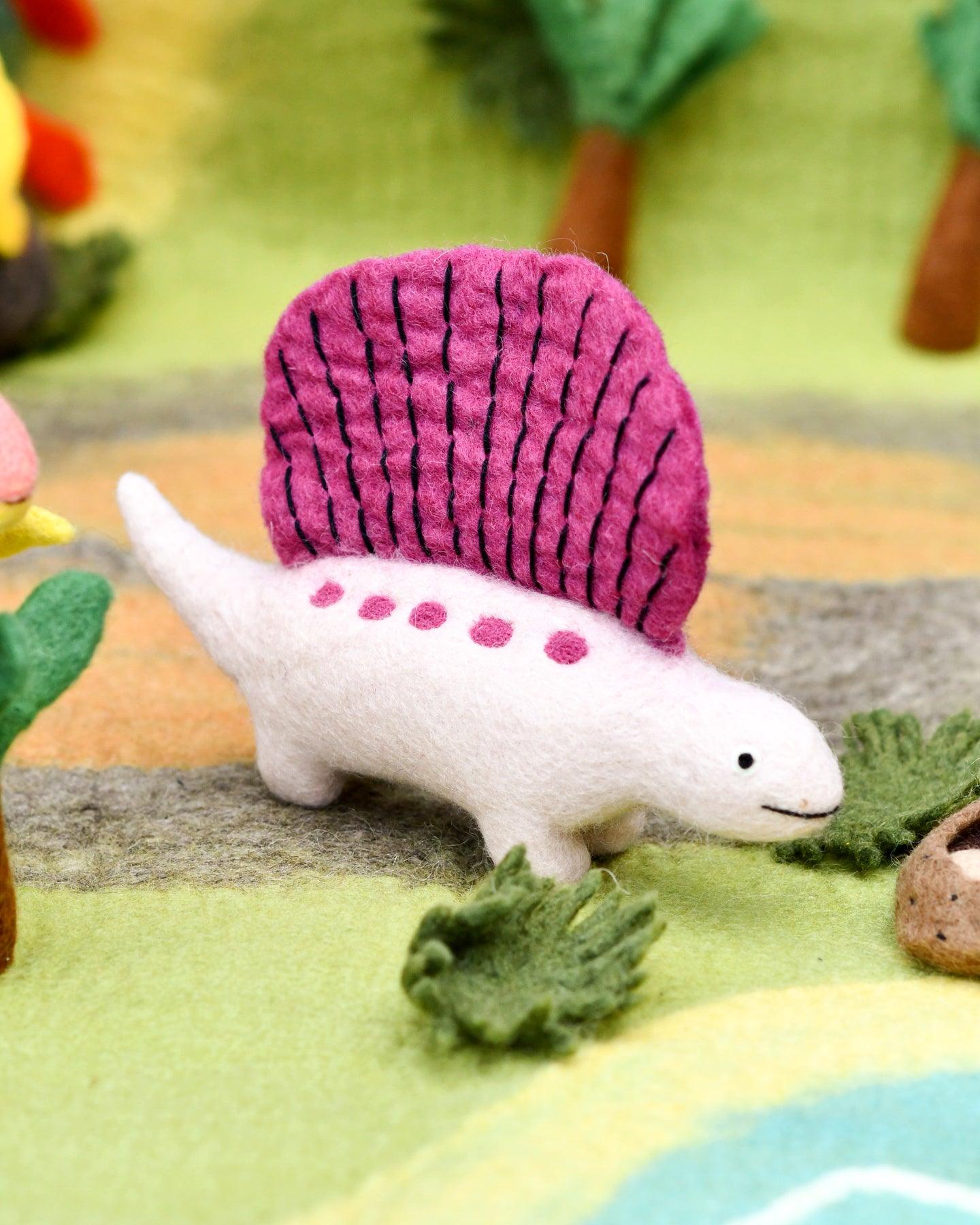 Felt Dimetrodon Dinosaur Toy - Tara Treasures