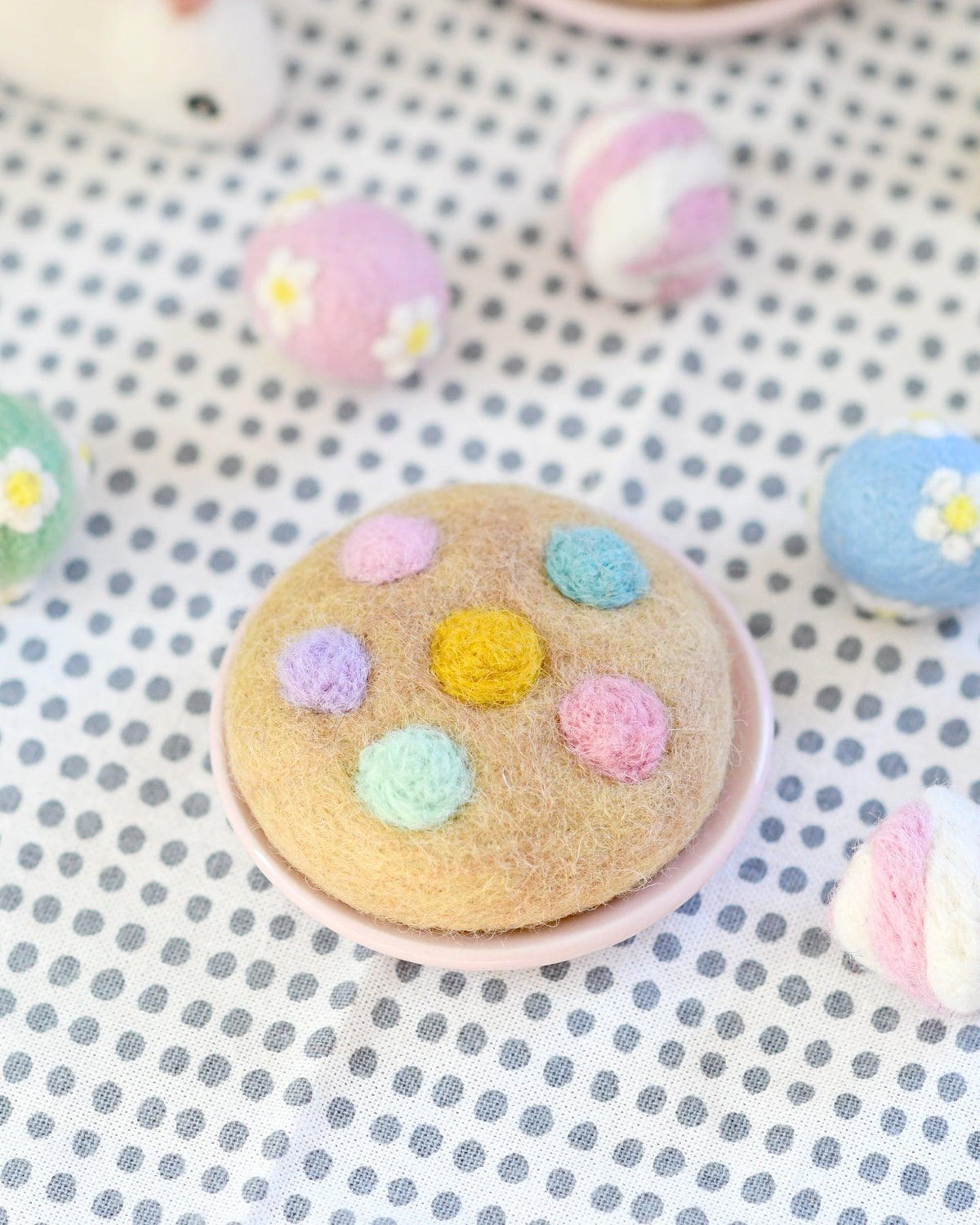 Felt Soft M&M Pastel Cookie - Tara Treasures