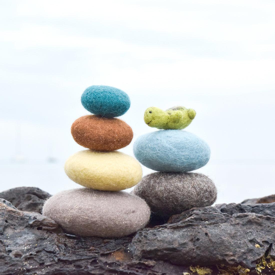 Felt Sensory Stacking Stones - Beach - Tara Treasures