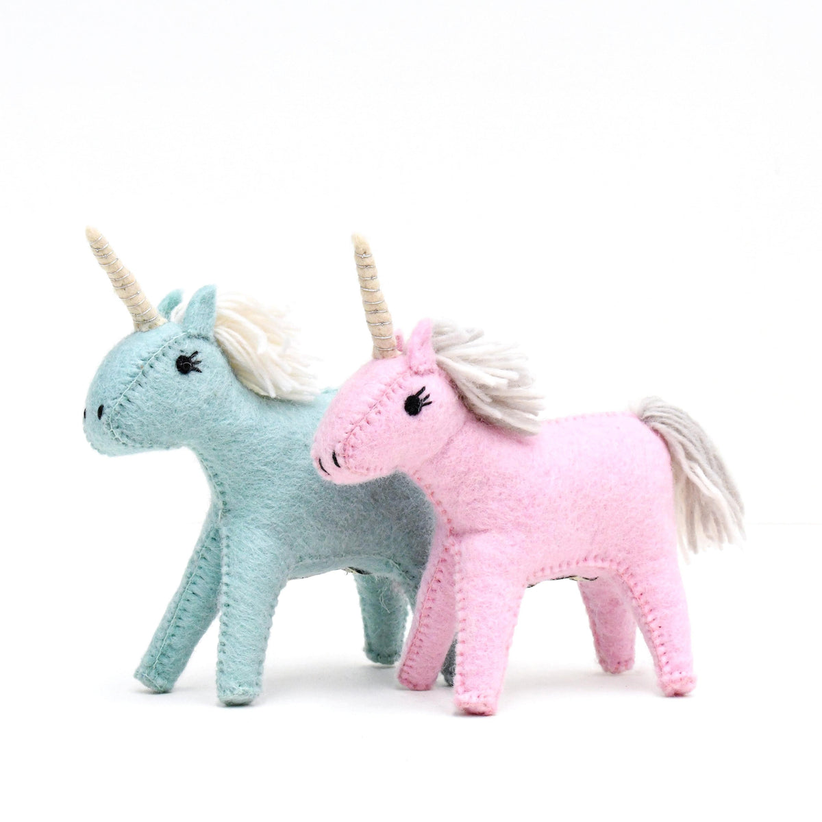 Felt Pink Unicorn Toy - Tara Treasures