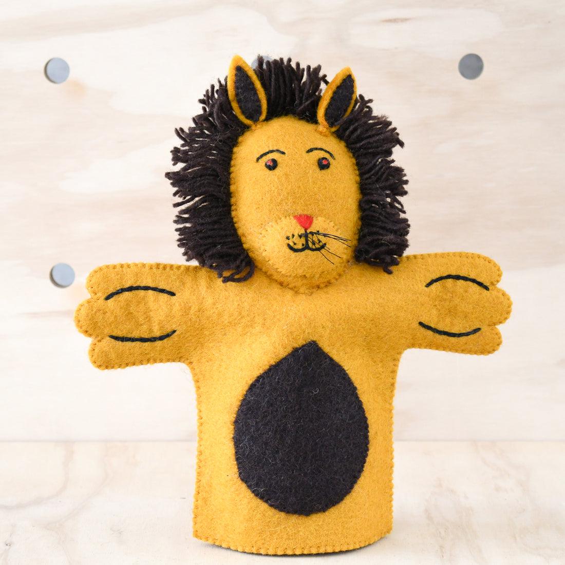 Lion Felt Hand Puppet – Tara Treasures - Main Image