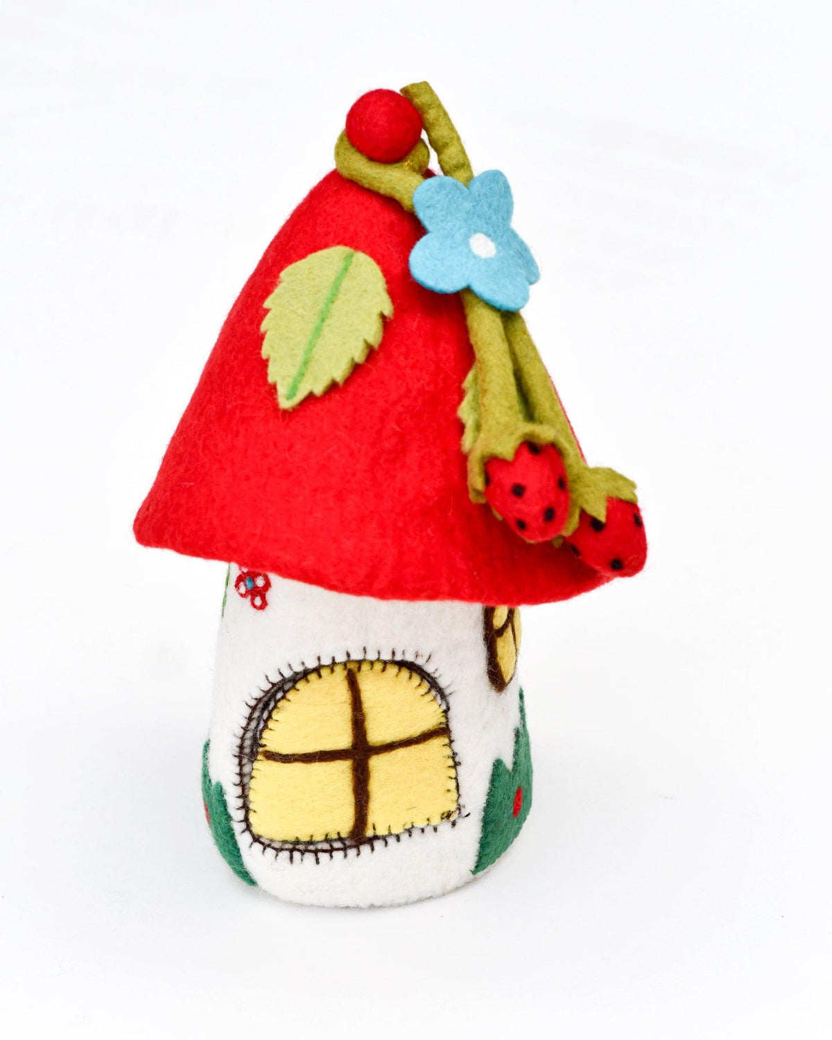 Fairies and Gnomes House - Red Roof - Tara Treasures