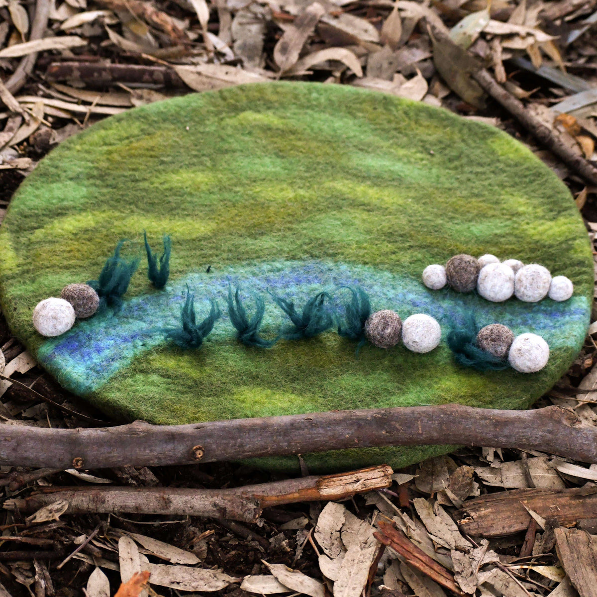River Round Play Mat Playscape - Tara Treasures