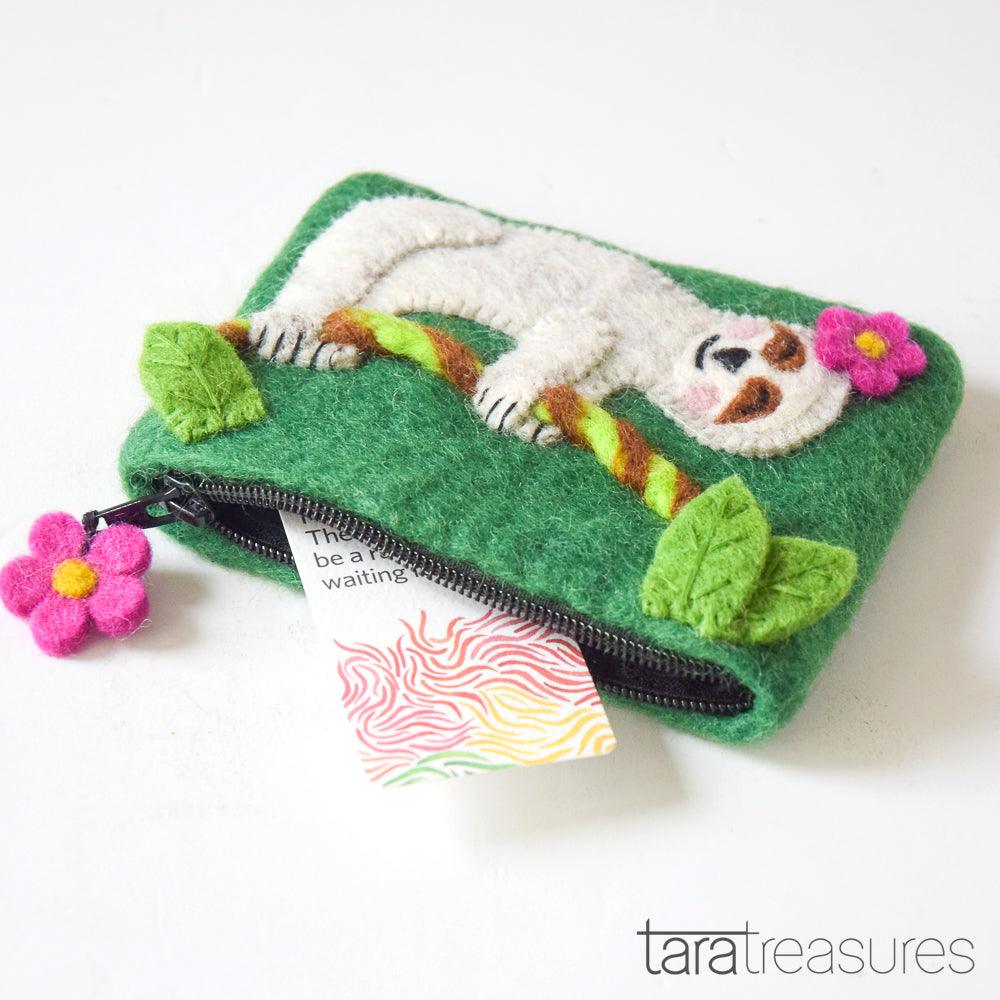 Purse - Happy Sloth - Tara Treasures