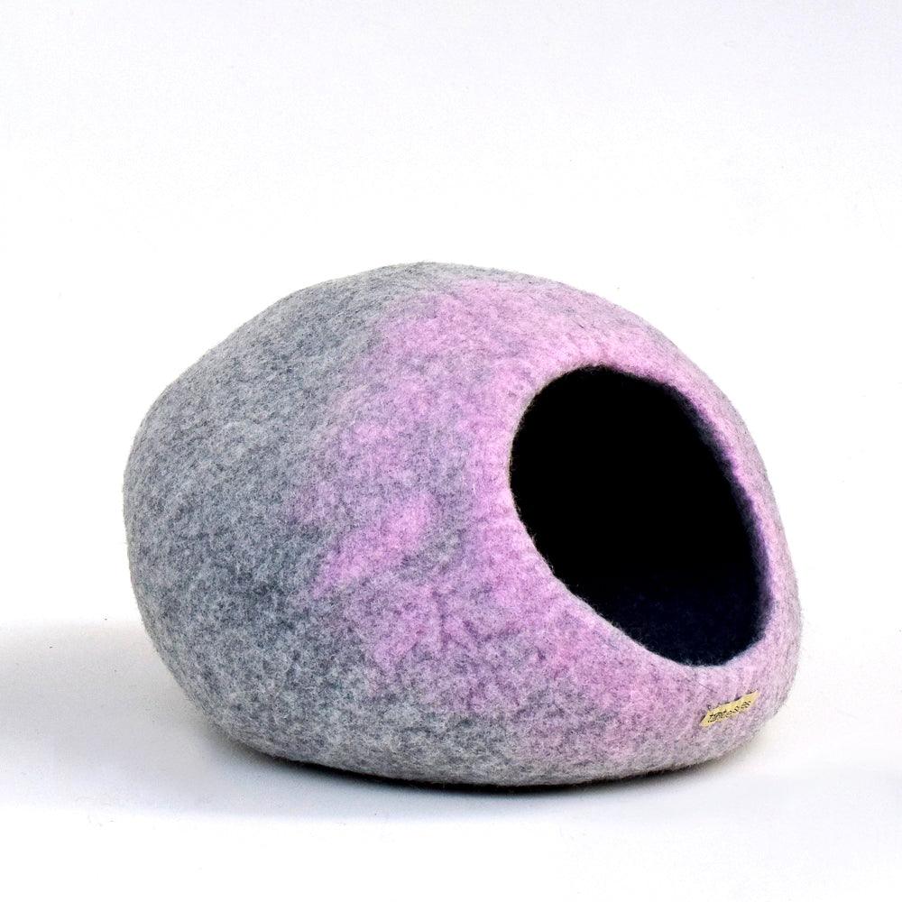 Cat Cave - Pink Grey Ombre Cocoon - Tara Treasures