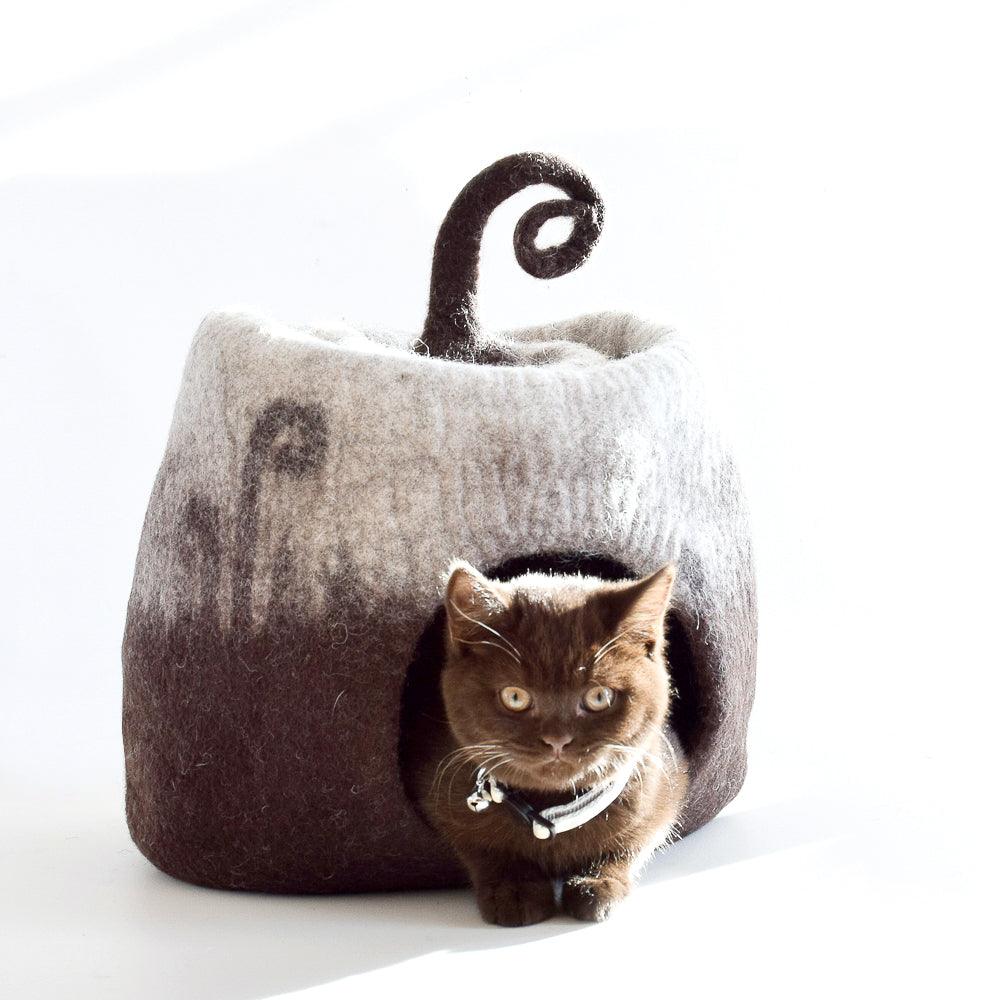 Wool Felted Cat Cave