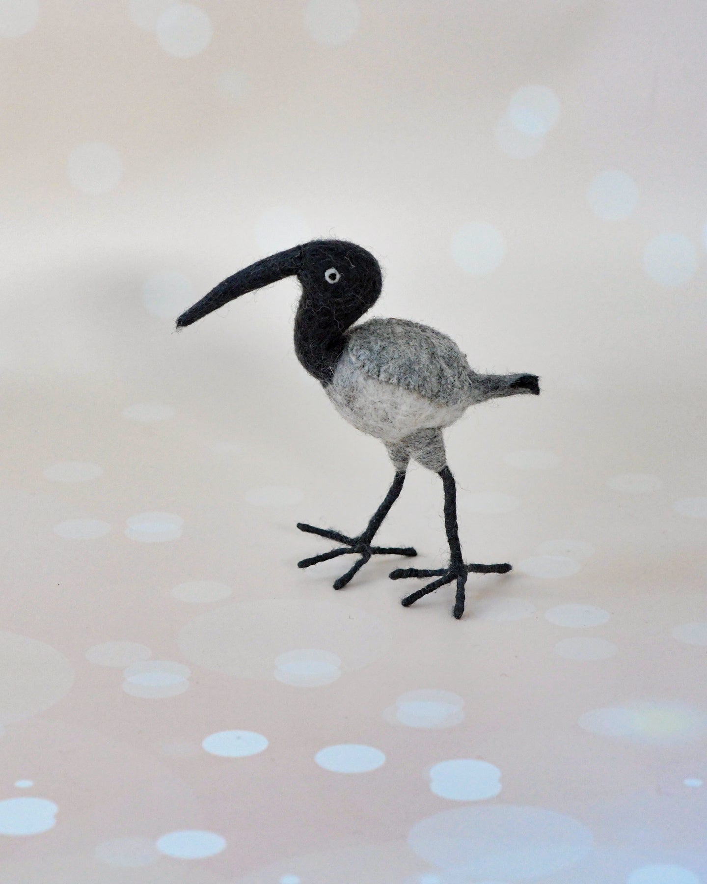 Felt Bin Chicken (Australian White Ibis) Toy | Tara Тreasures