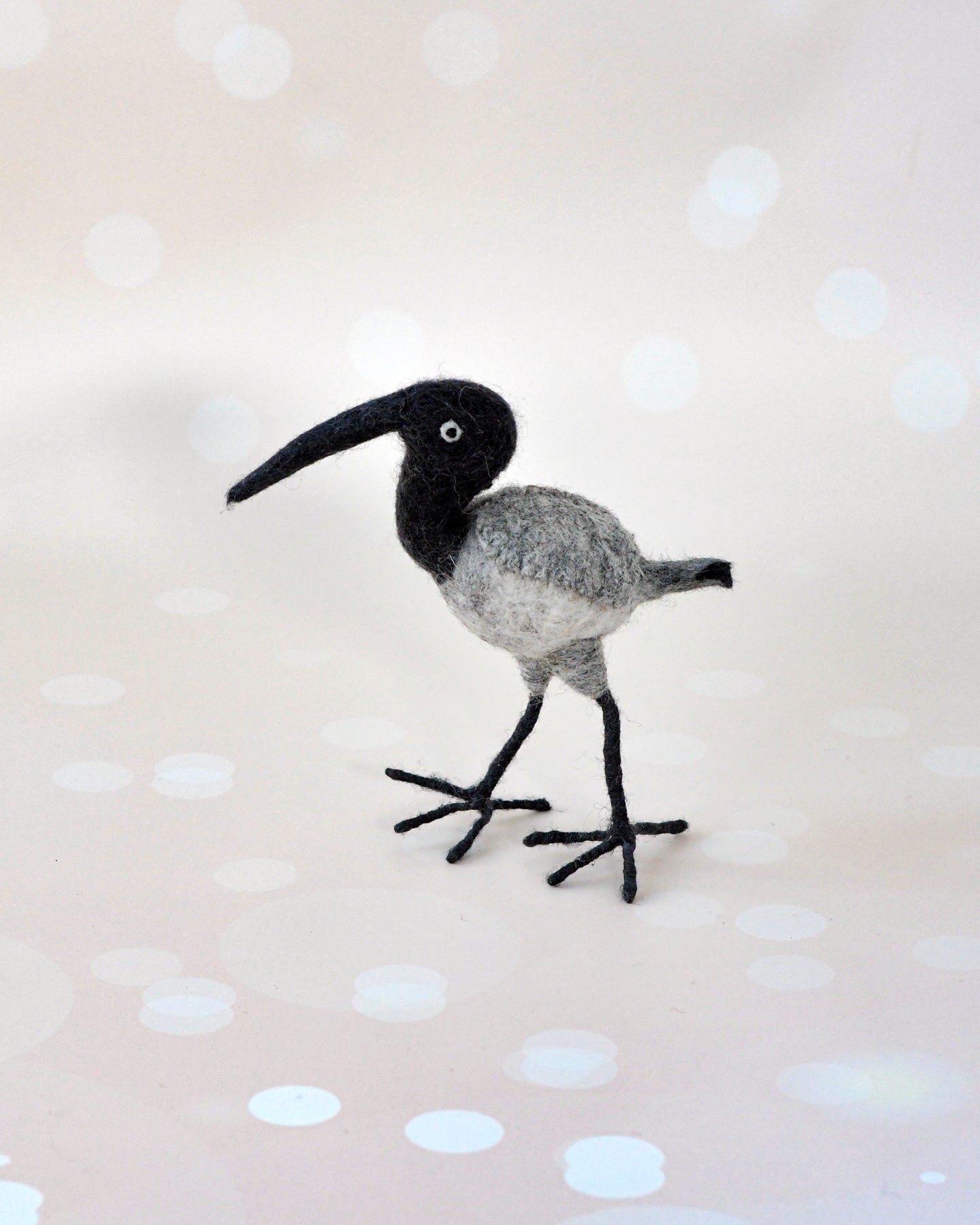 Felt Bin Chicken (Australian White Ibis) Toy | Tara Тreasures