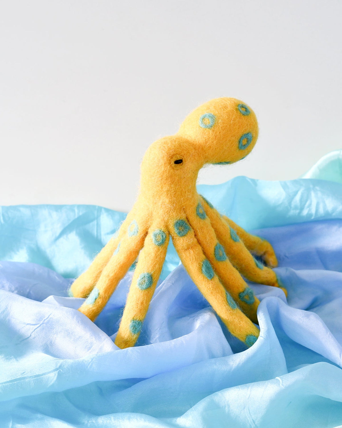 Felt Blue Ringed Octopus Toy