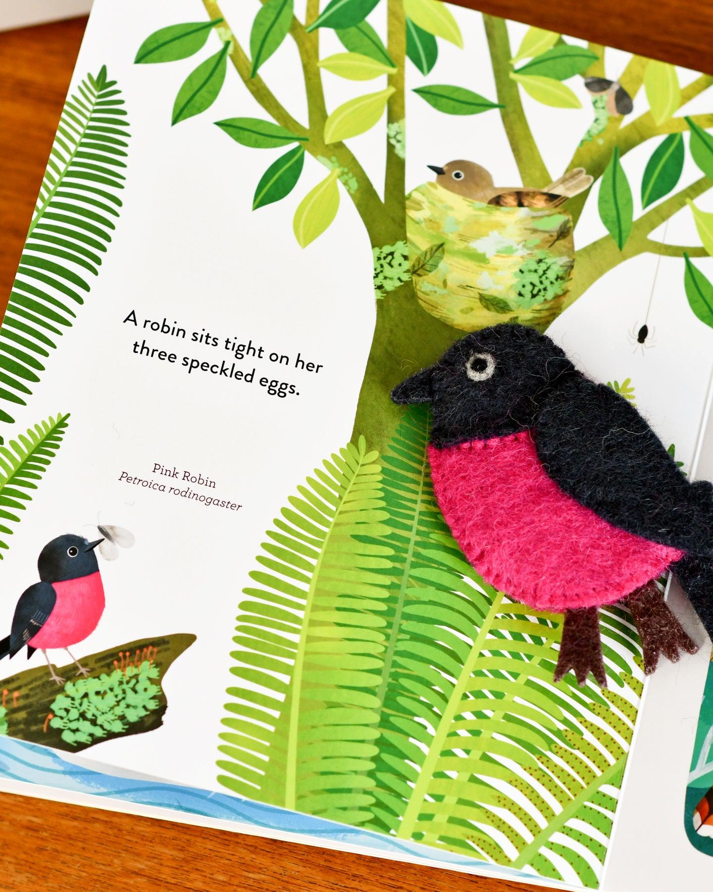 Busy Beaks Finger Puppets and Book Set by Sarah Allen - Tara Treasures
