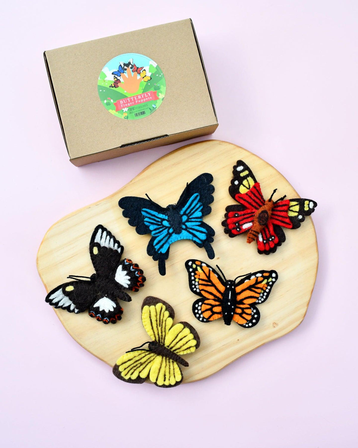 Butterflies Finger Puppet Set | Tara Treasures