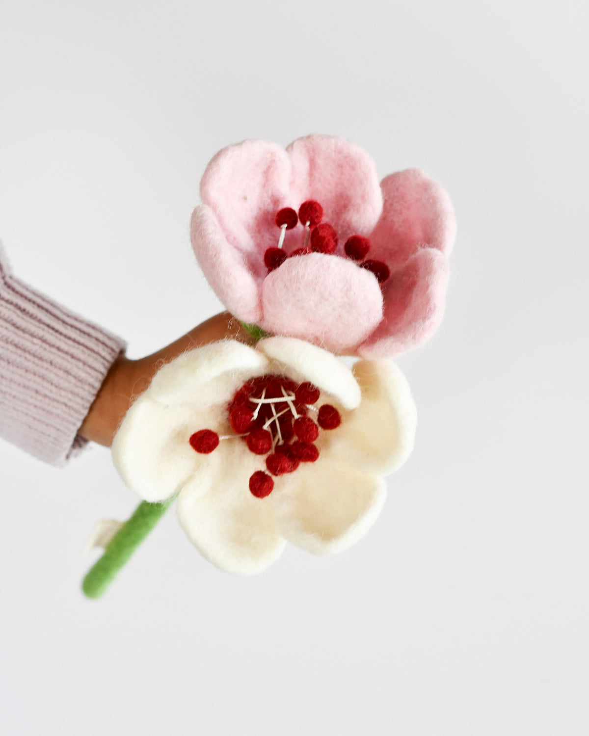 Felt Pink Cherry Blossom Flower