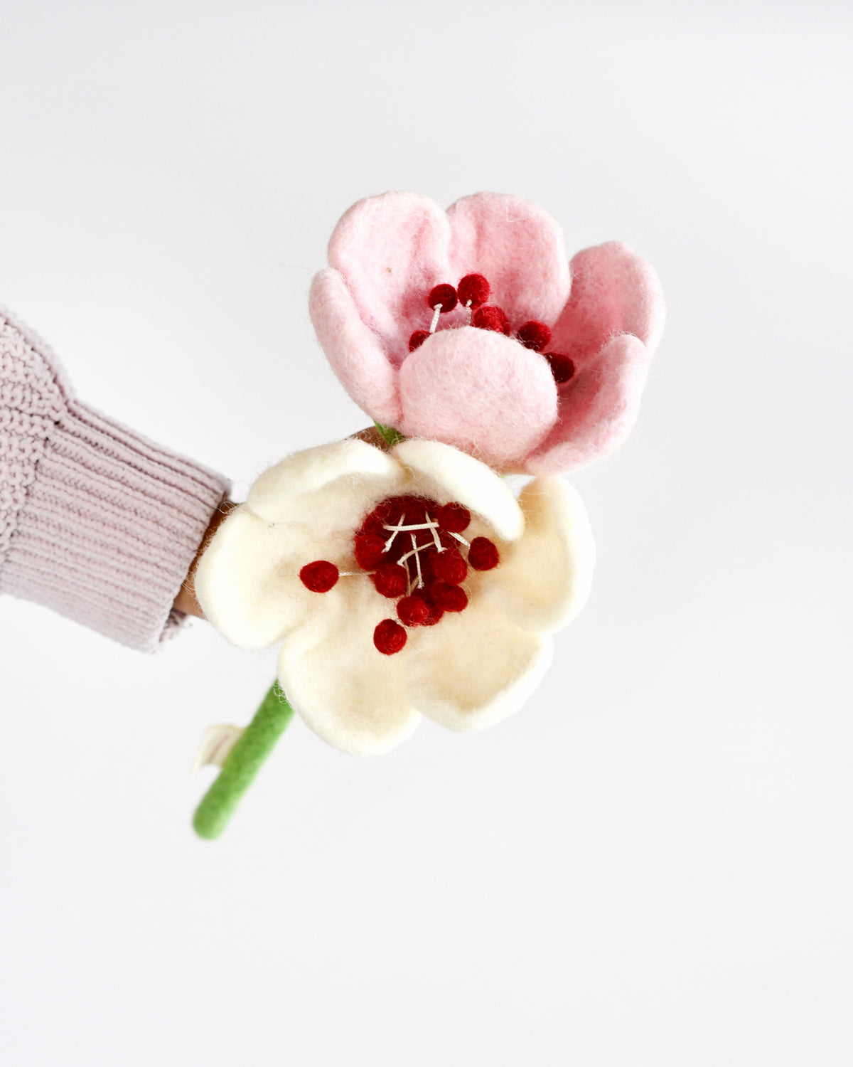 Felt Pink Cherry Blossom Flower
