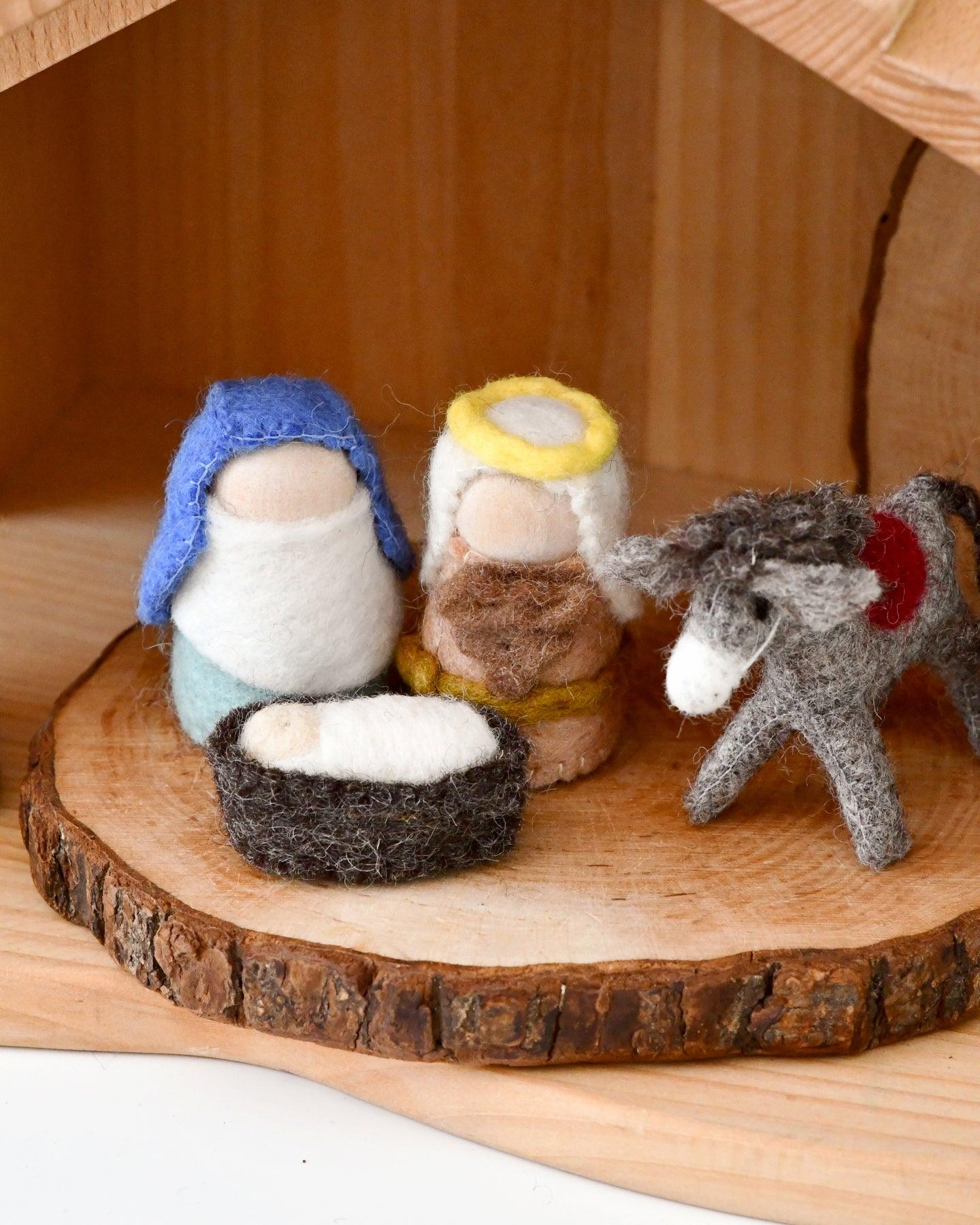 Felt Nativity Peg Dolls Set - Tara Treasures