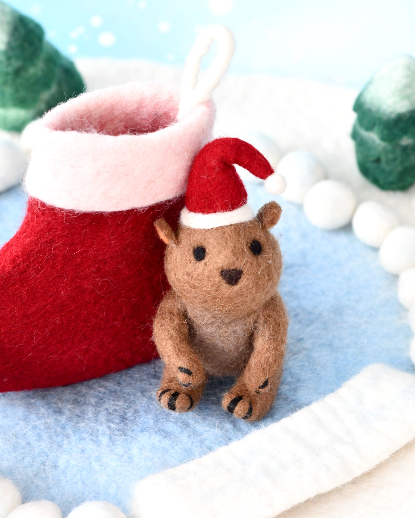 Felt Wombat in Stocking Toy