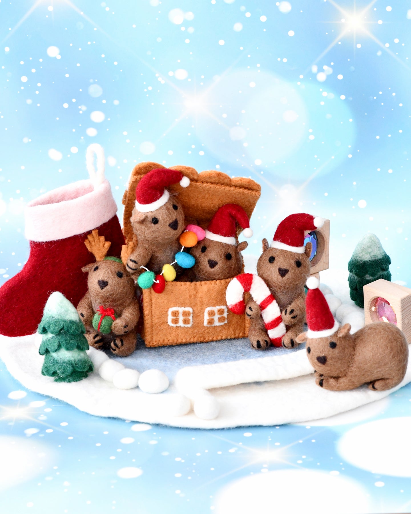 Felt Wombat in Stocking Toy