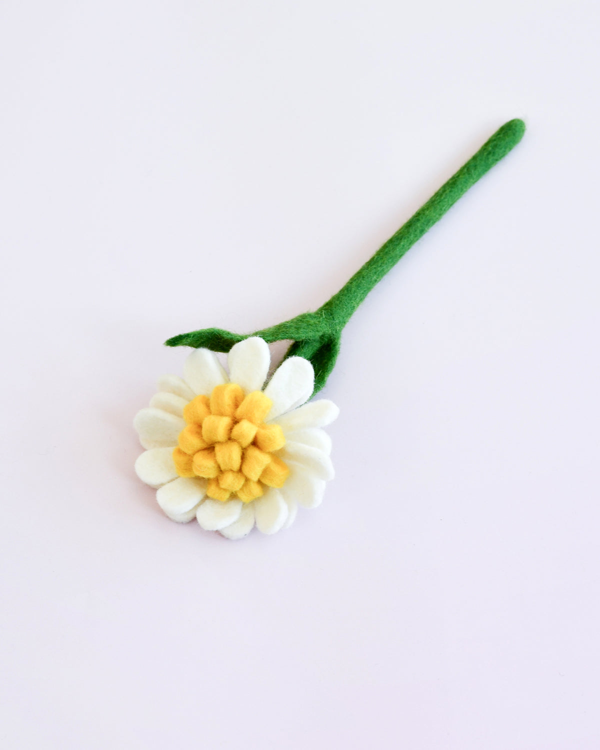 Felt White Dandelion Flower