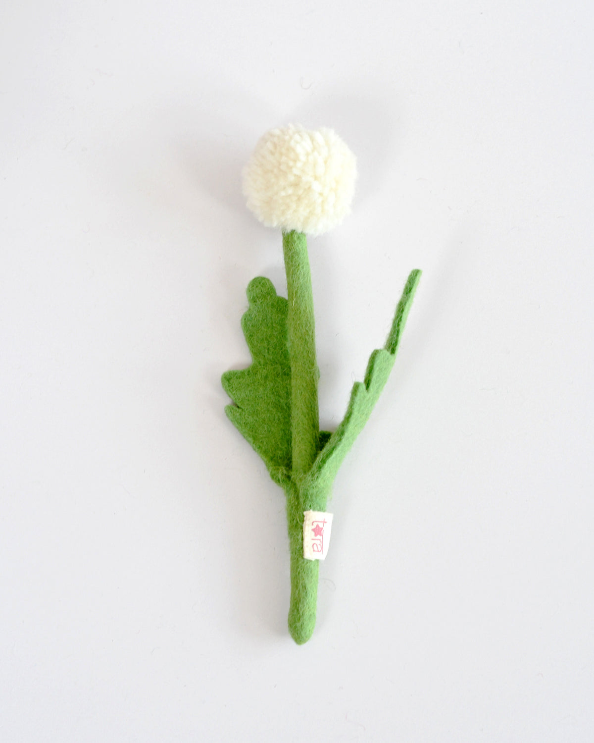 Felt White Globe Thistle Flower