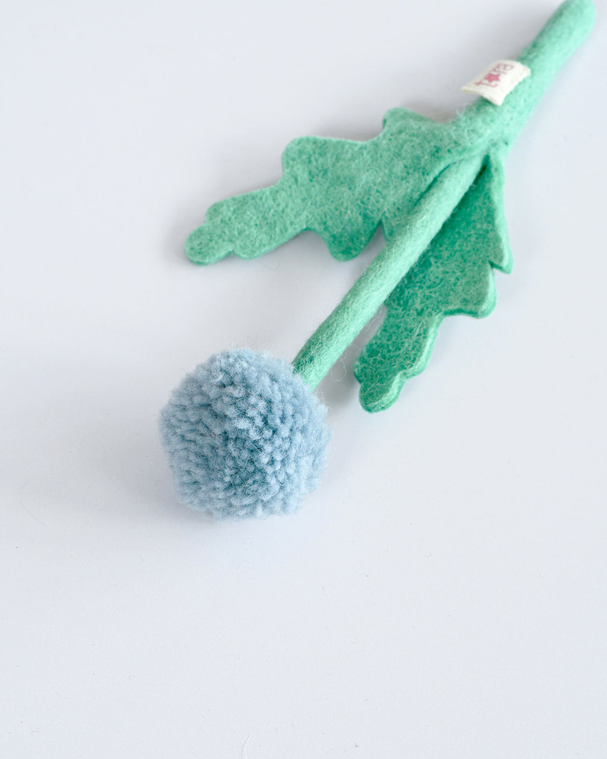 Felt Blue Globe Thistle Flower