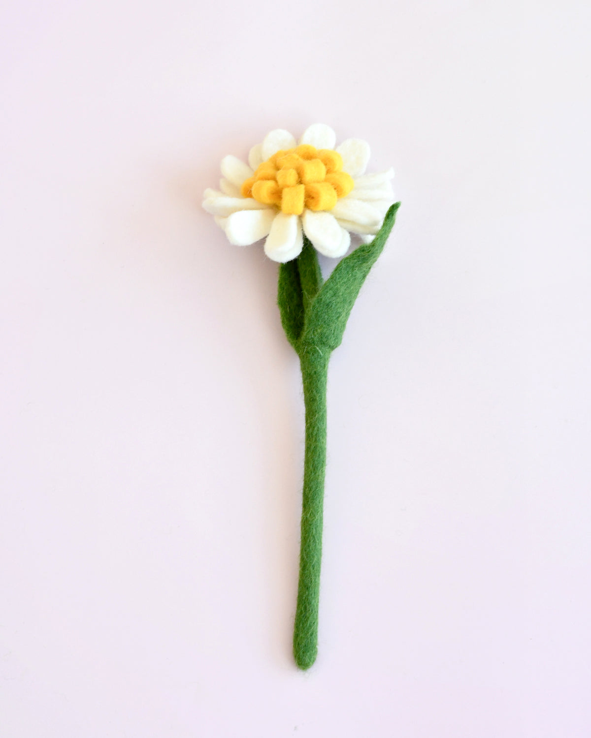 Felt White Dandelion Flower