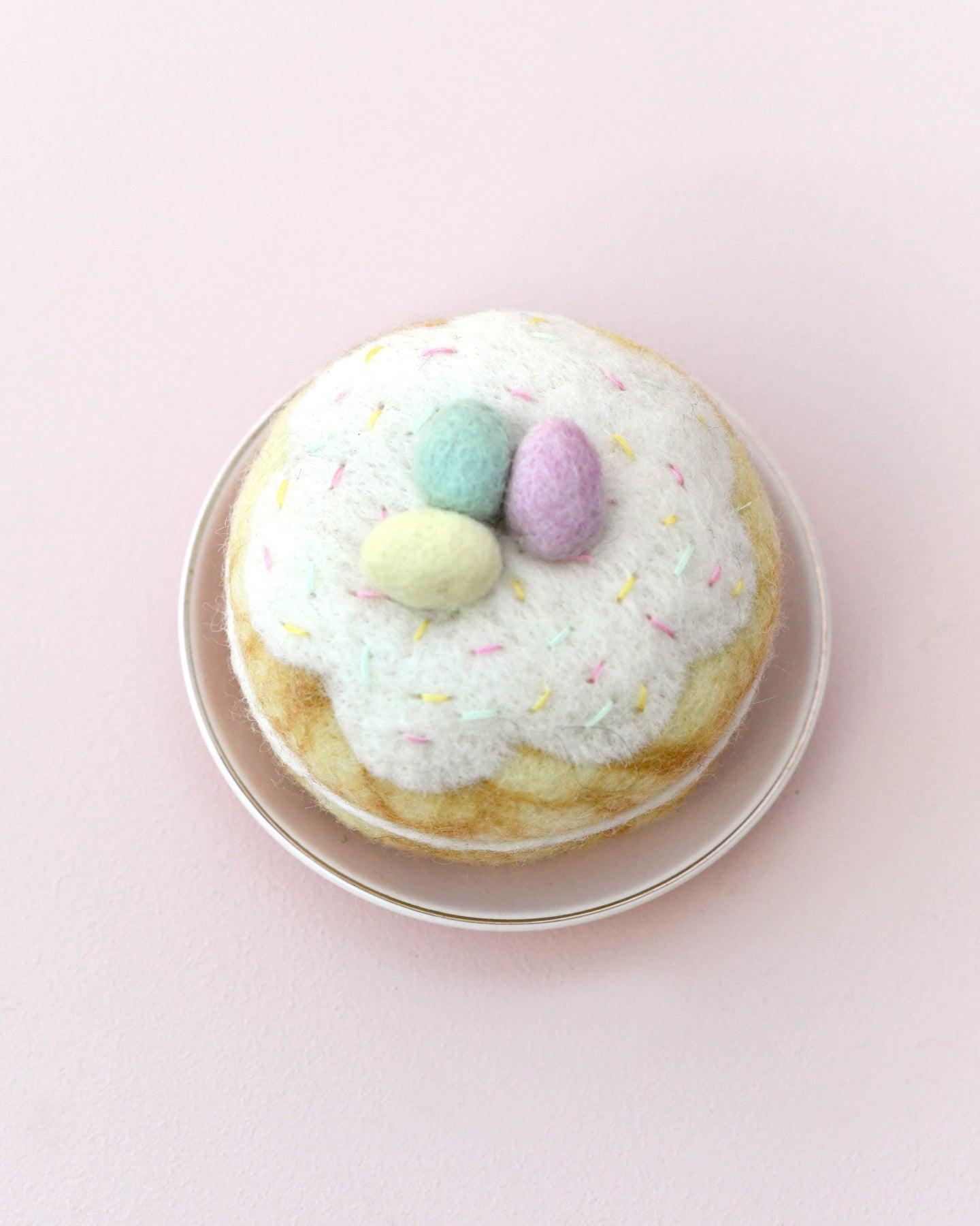 Felt Pastel Eggs Doughnut (Donut) - Tara Treasures