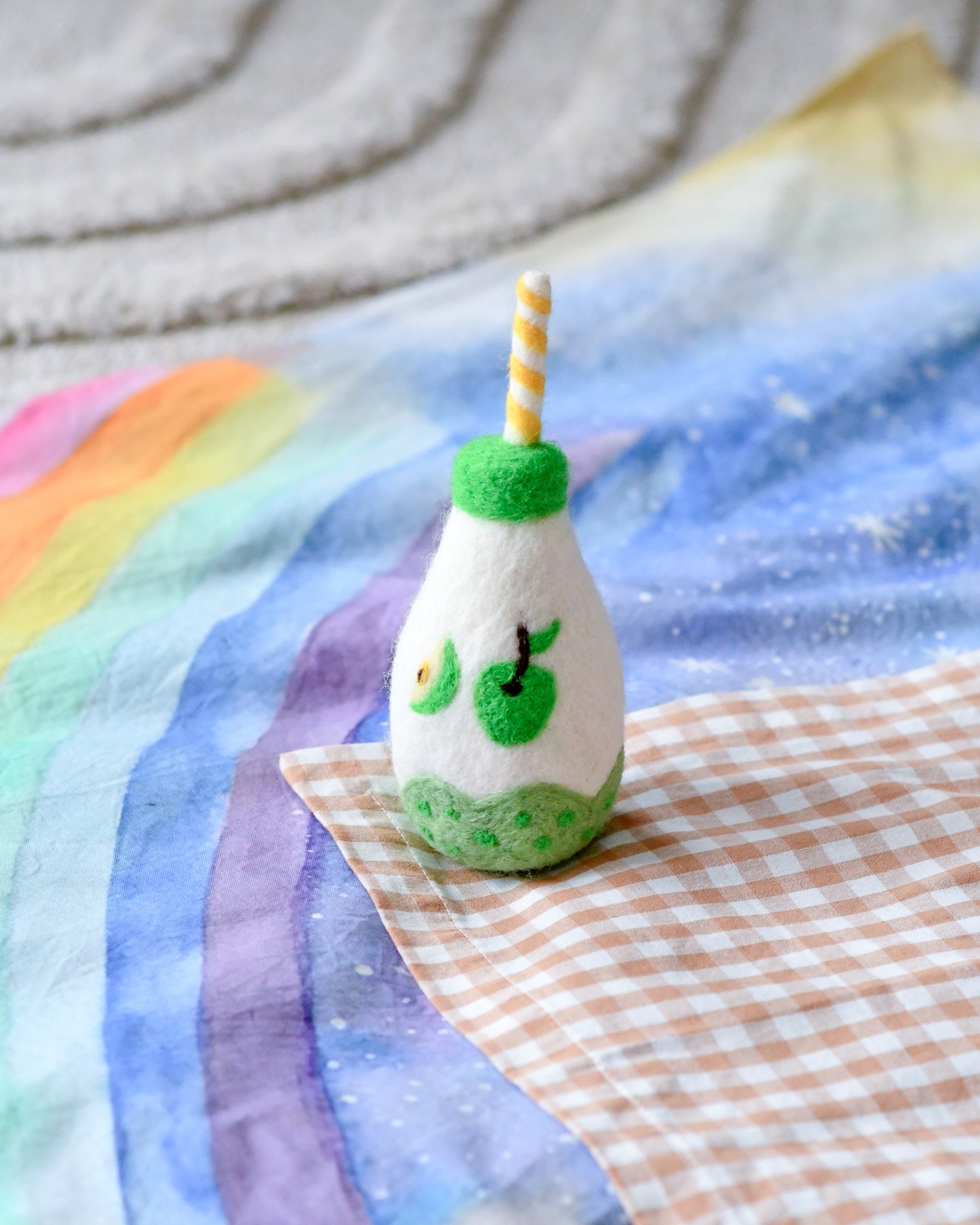 Felt Sparkling Apple Fruit Juice Bottle | Tara Тreasures