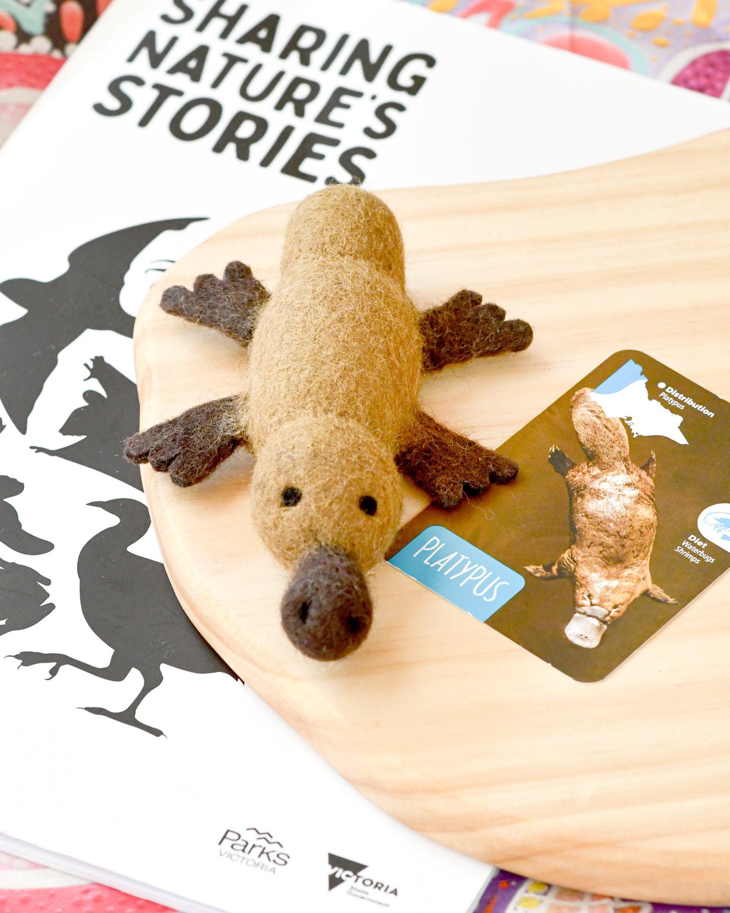 Felt Platypus Toy - Parks Victoria Nature Mascots - Tara Treasures