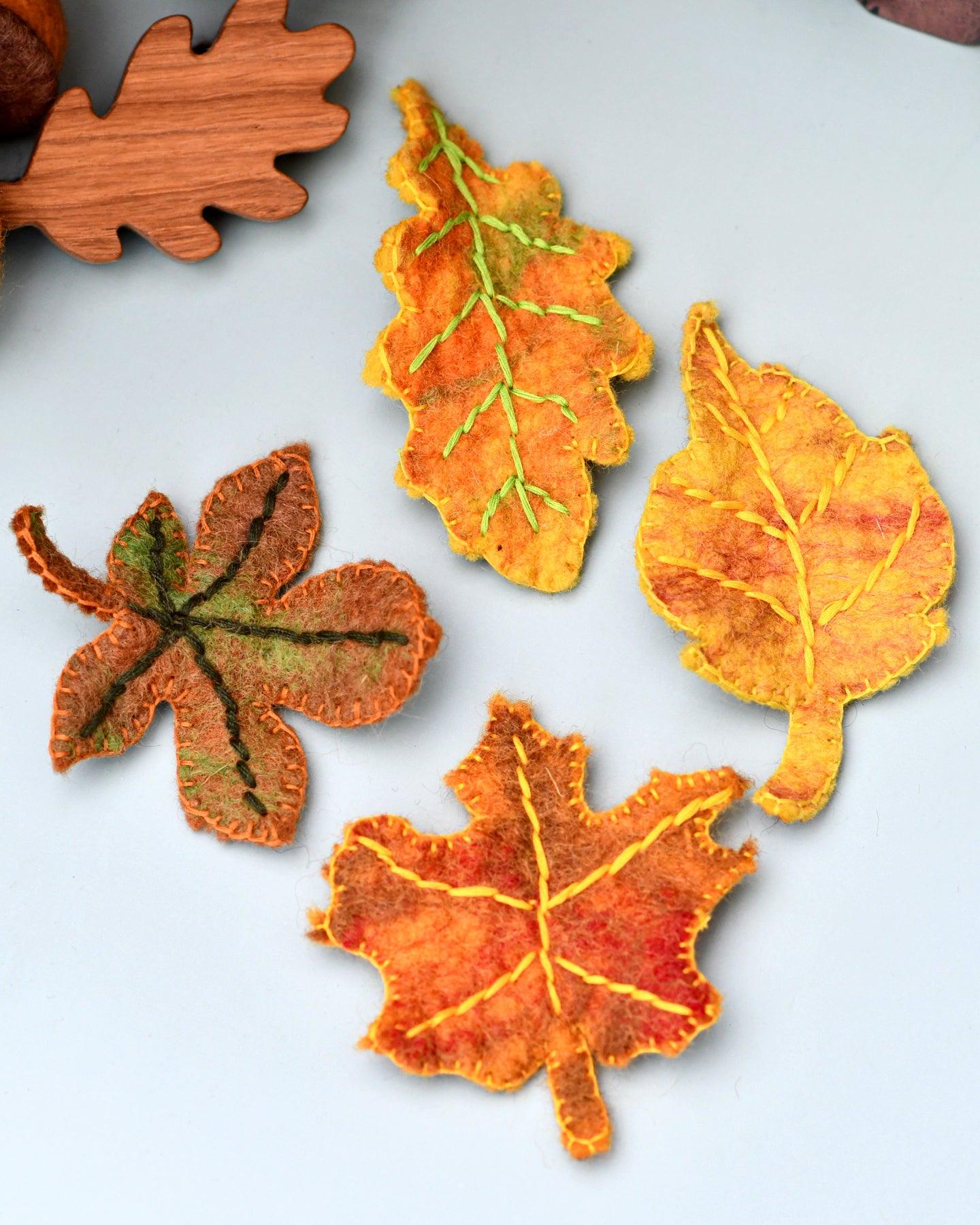 Felt Autumn Fall Leaves - Tara Treasures