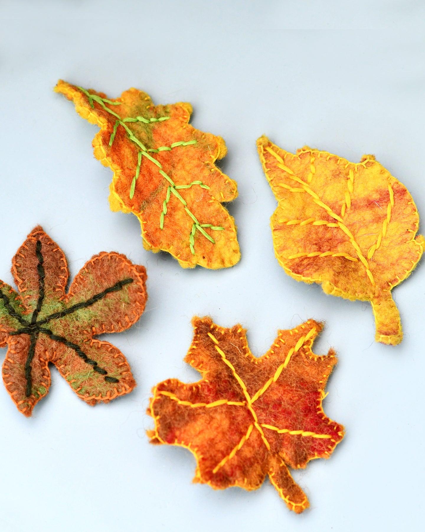 Felt Autumn Fall Leaves - Tara Treasures