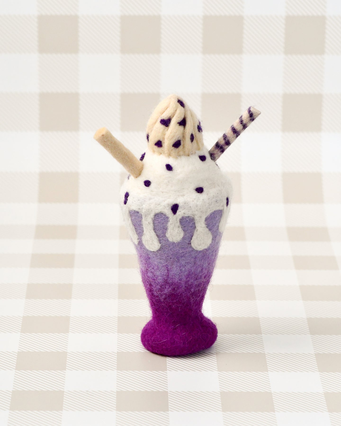 Felt Blueberry Milk Shake Play Food